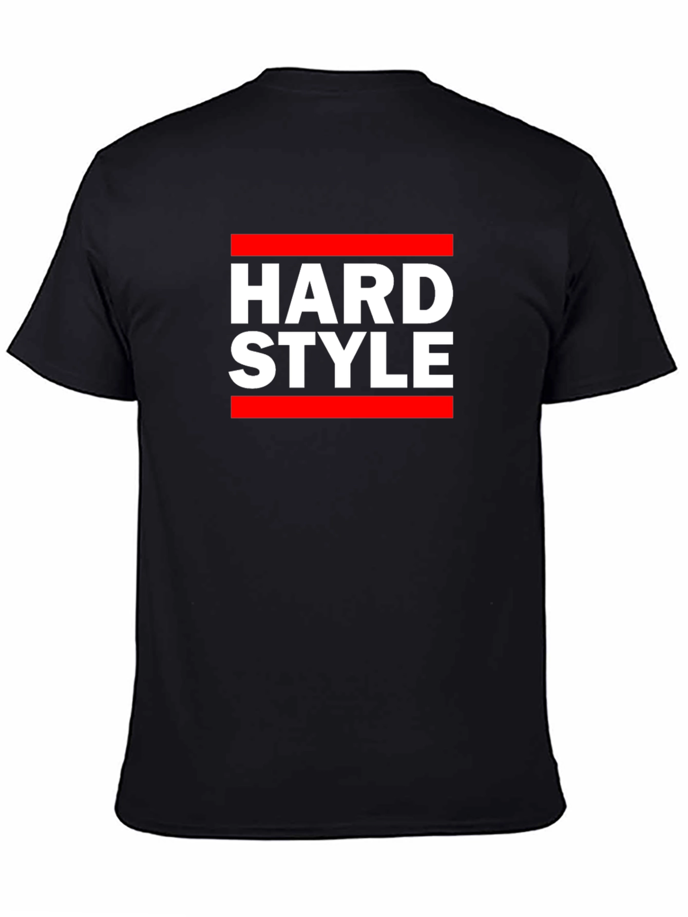 Hard Style Graphic Tee - Black Cotton T-Shirt