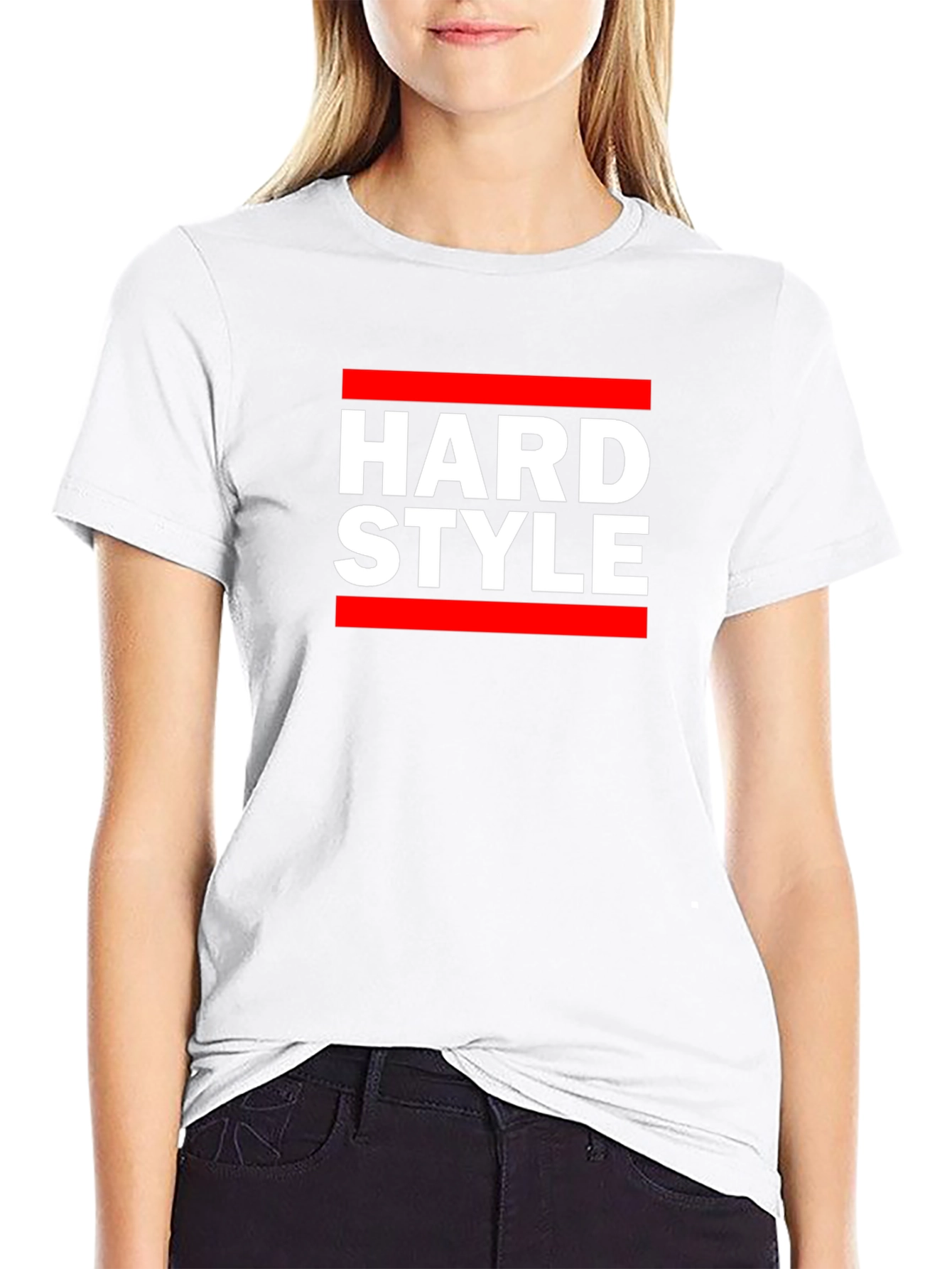 Hard Style Graphic Tee - Black Cotton T-Shirt