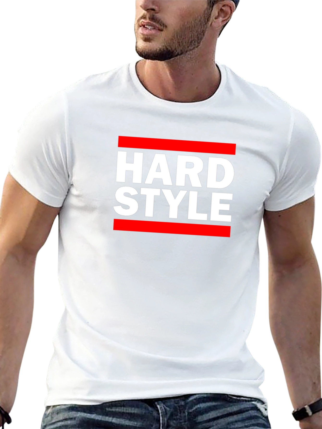 Hard Style Graphic Tee - Black Cotton T-Shirt