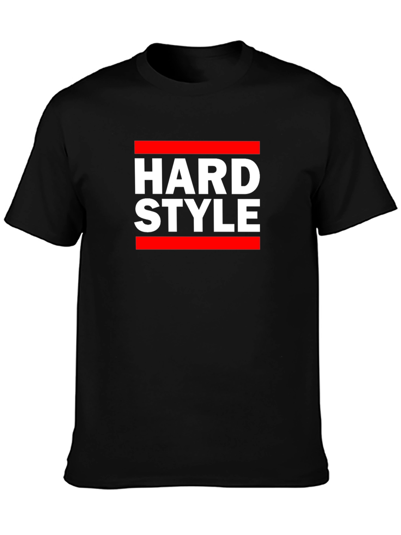 Hard Style Graphic Tee - Black Cotton T-Shirt