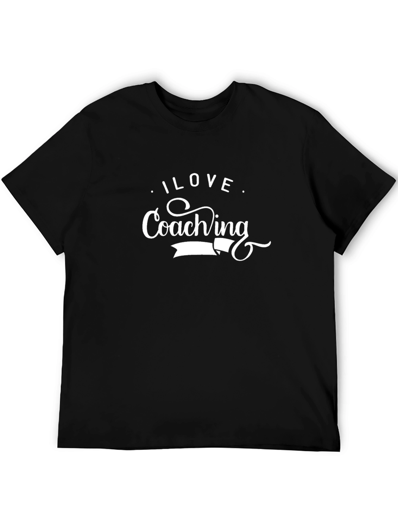 I Love Coaching Black T-Shirt