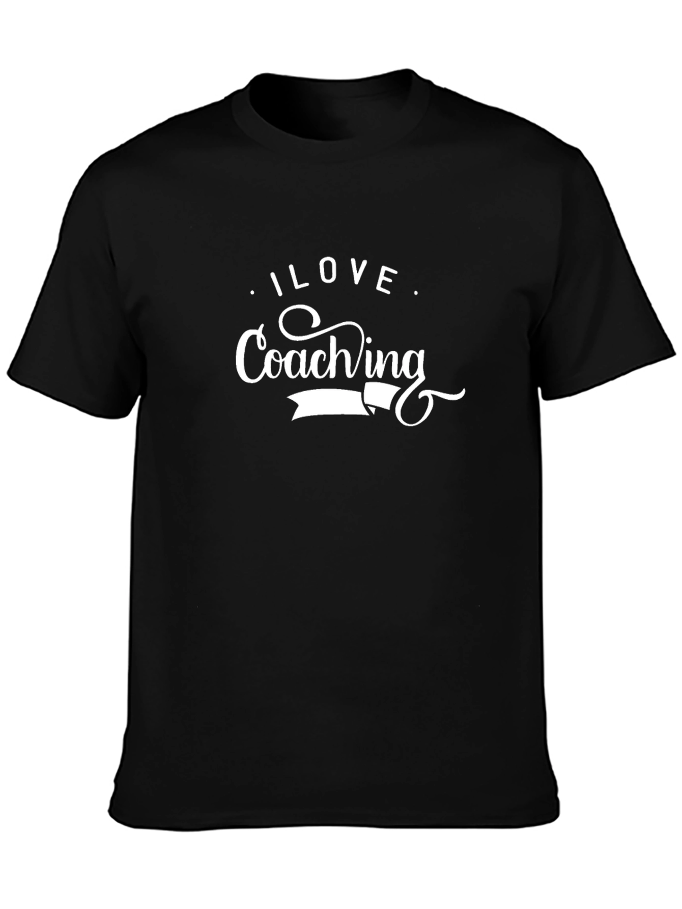 I Love Coaching Black T-Shirt