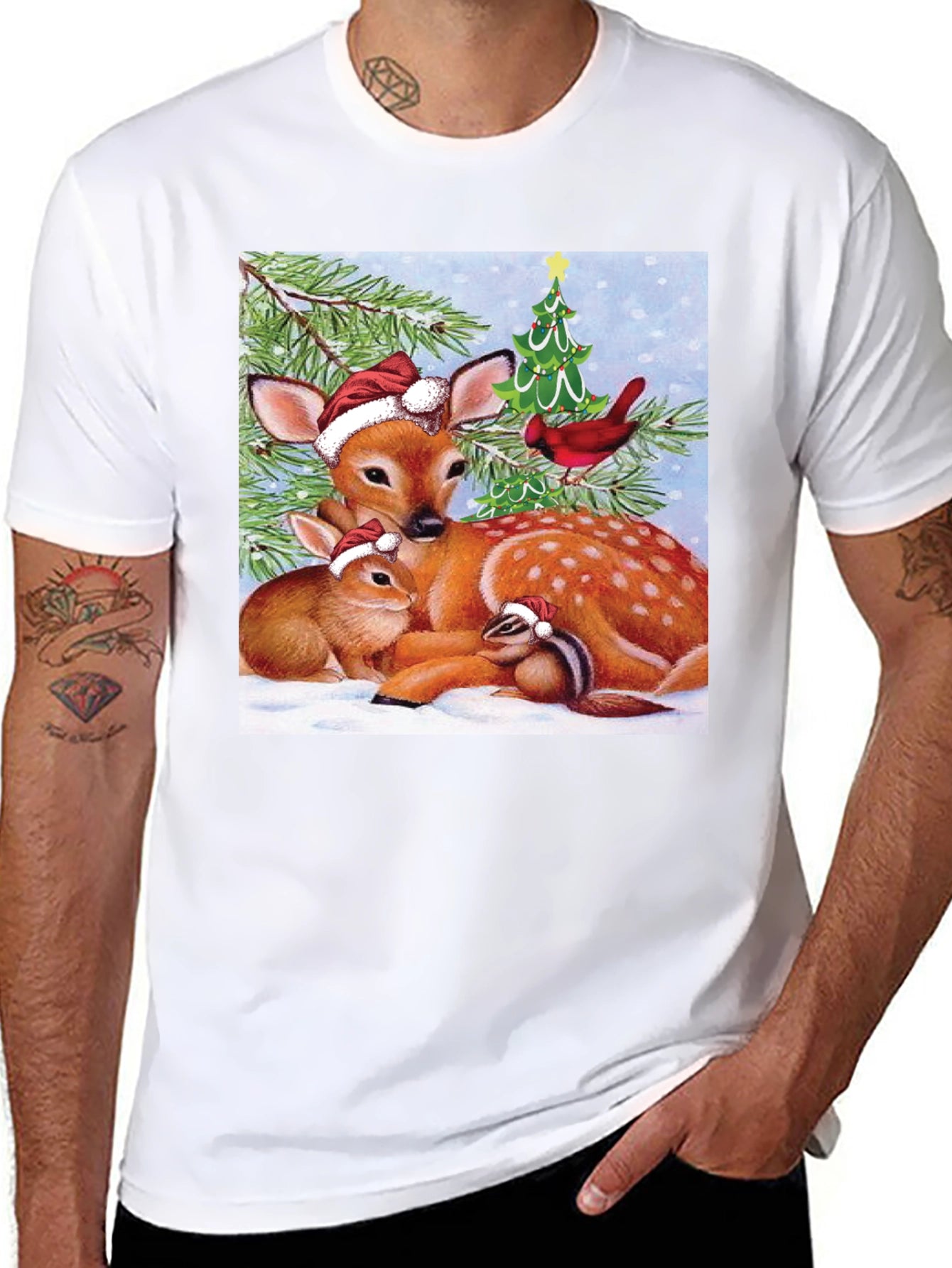 Festive Wildlife Graphic Tee