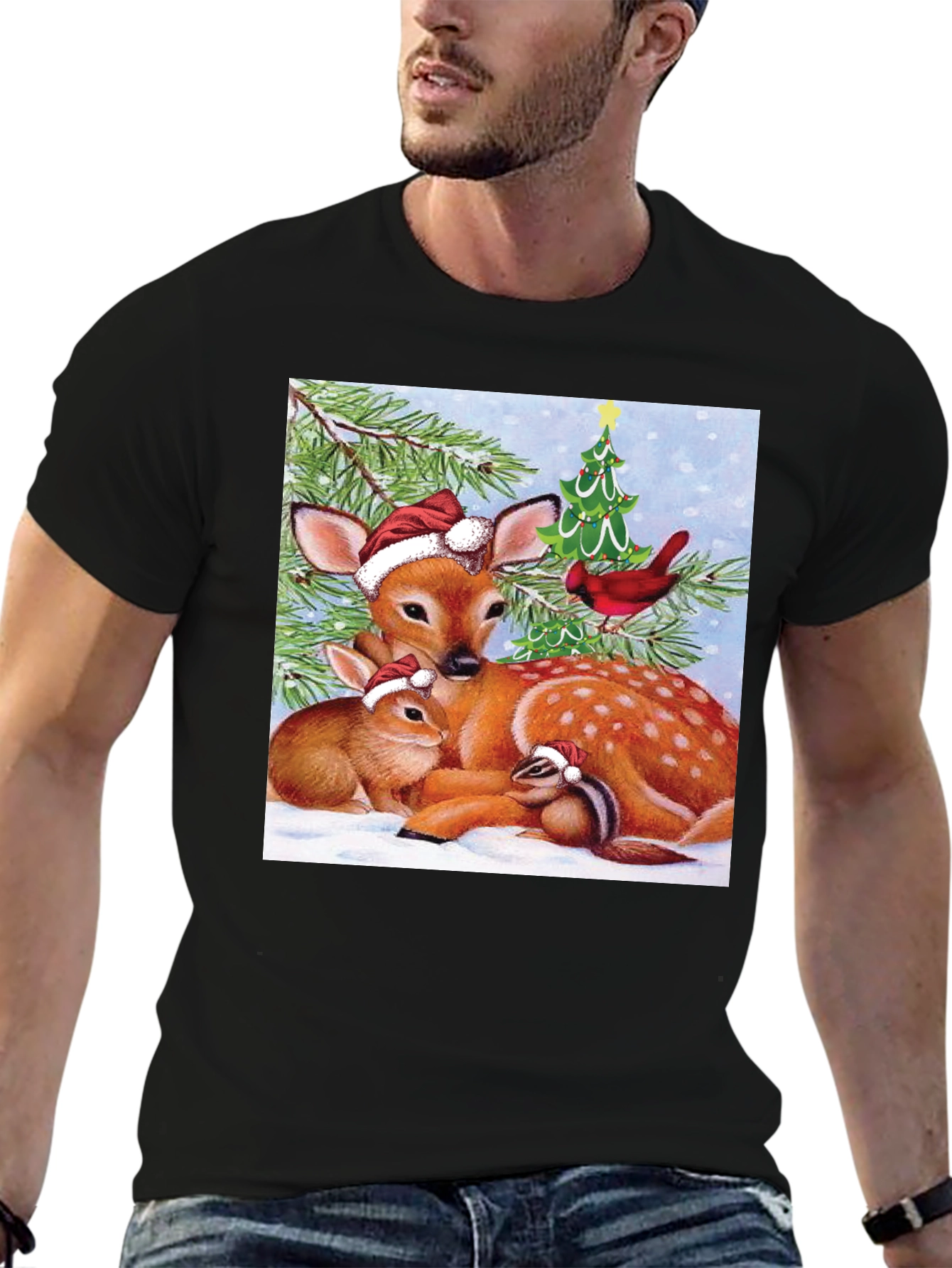 Festive Wildlife Graphic Tee