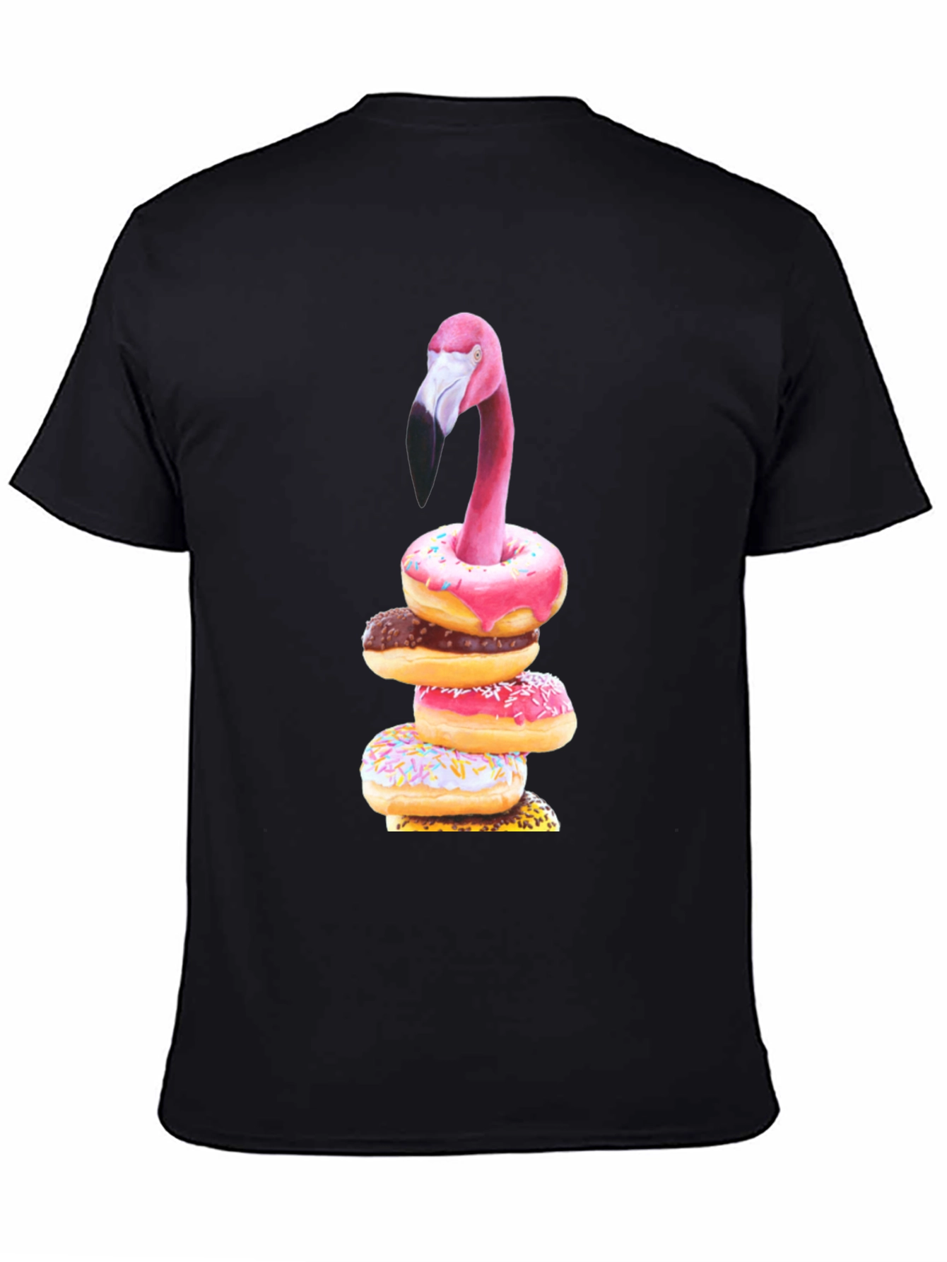 Flamingo Donut Stack Graphic Tee