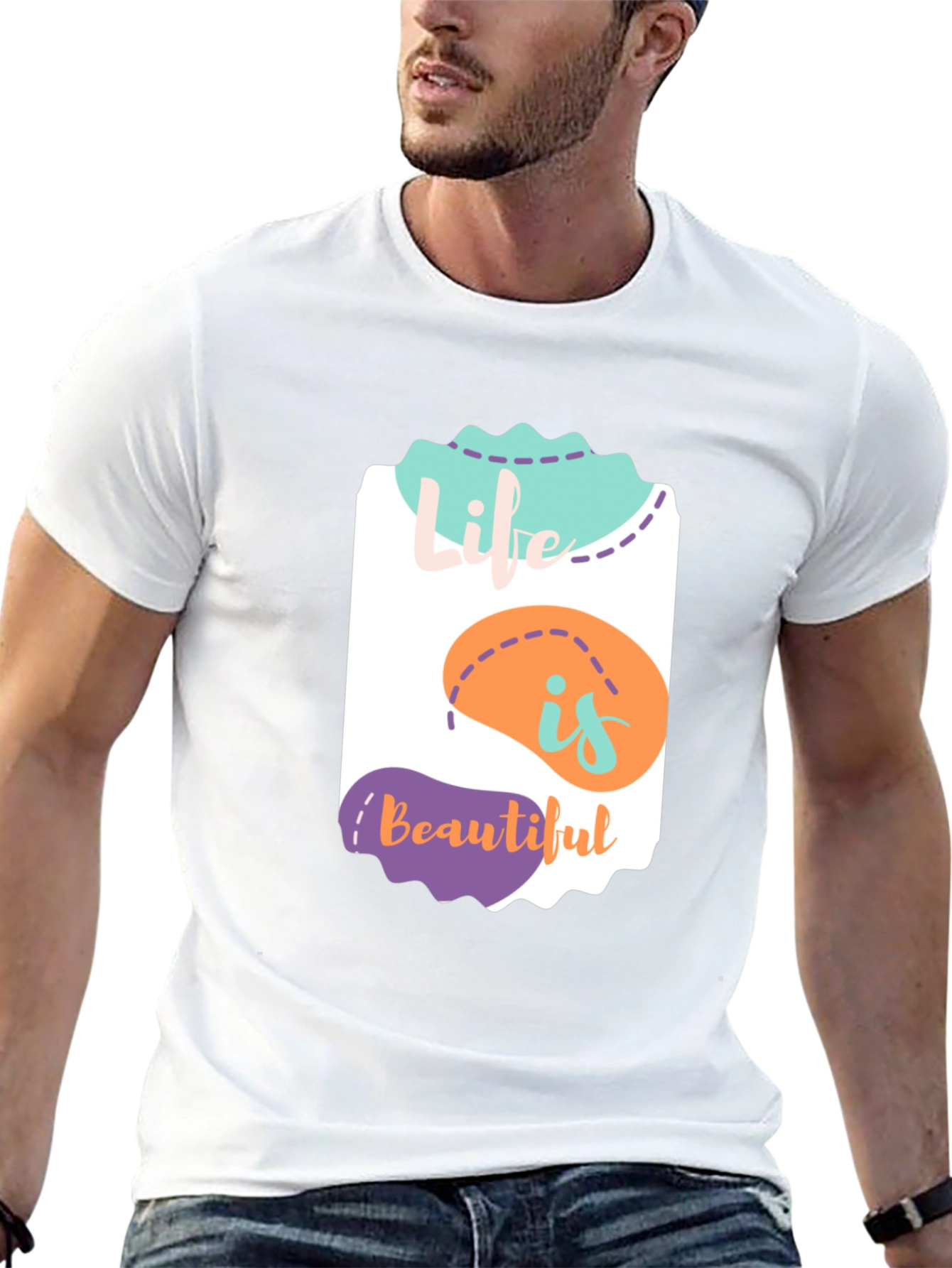 Life is Beautiful Graphic Tee - Stylish Comfort