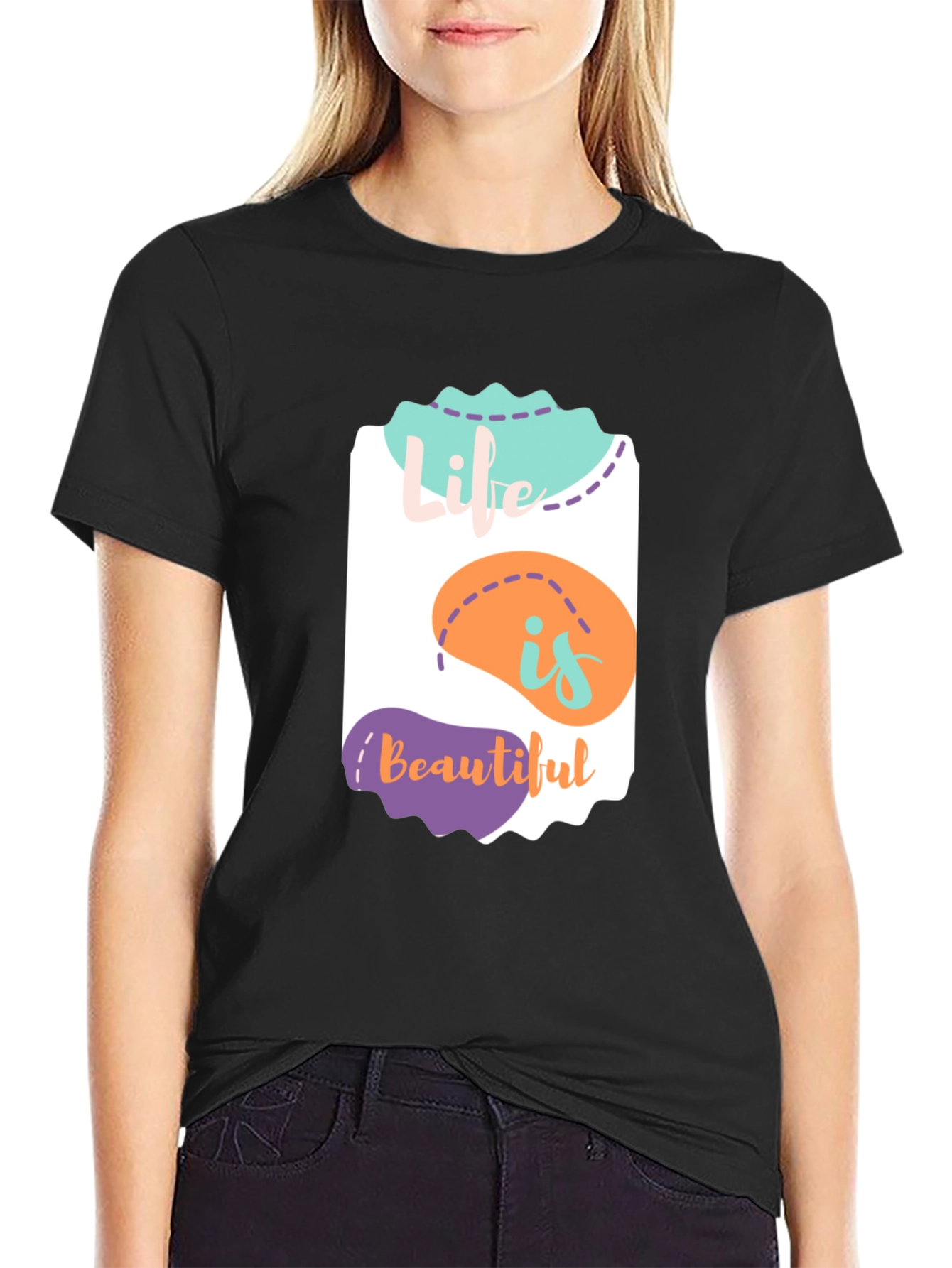 Life is Beautiful Graphic Tee - Stylish Comfort
