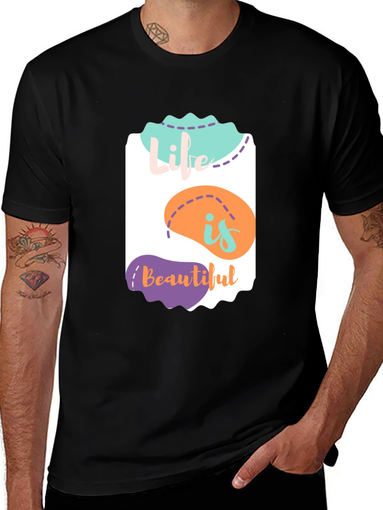Life is Beautiful Graphic Tee - Stylish Comfort