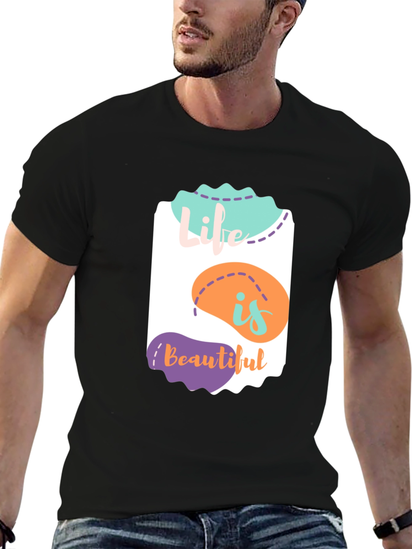 Life is Beautiful Graphic Tee - Stylish Comfort