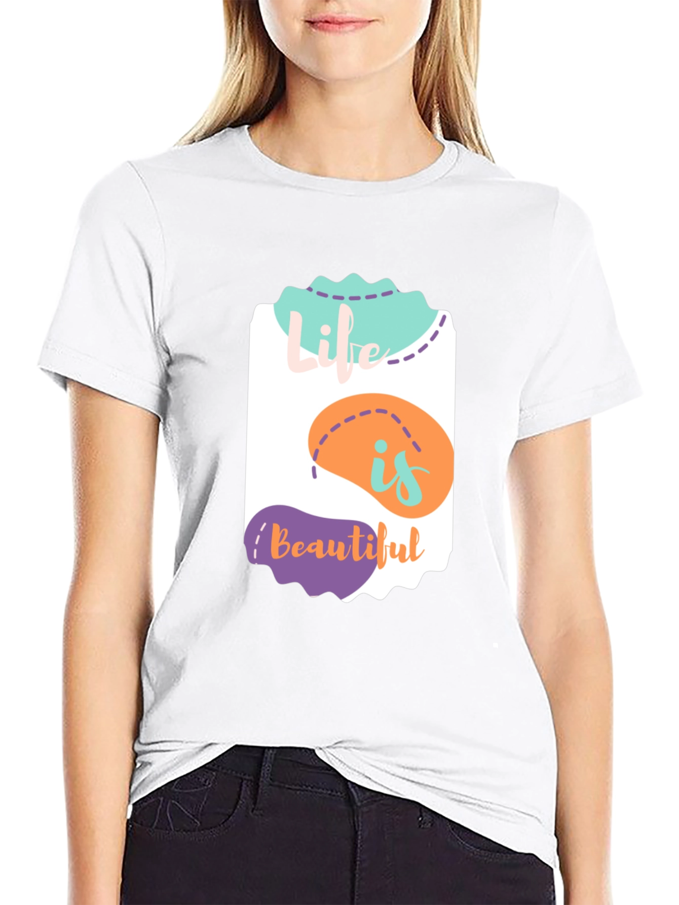 Life is Beautiful Graphic Tee - Stylish Comfort
