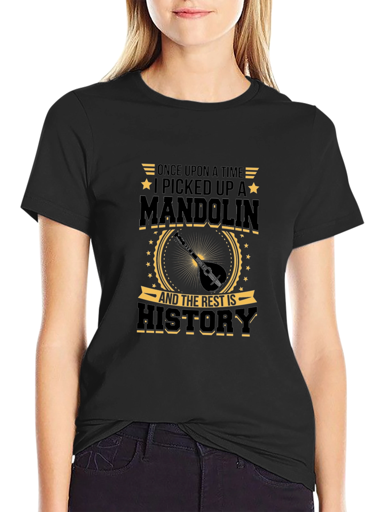 Mandolin Player T-Shirt - Once Upon A Time
