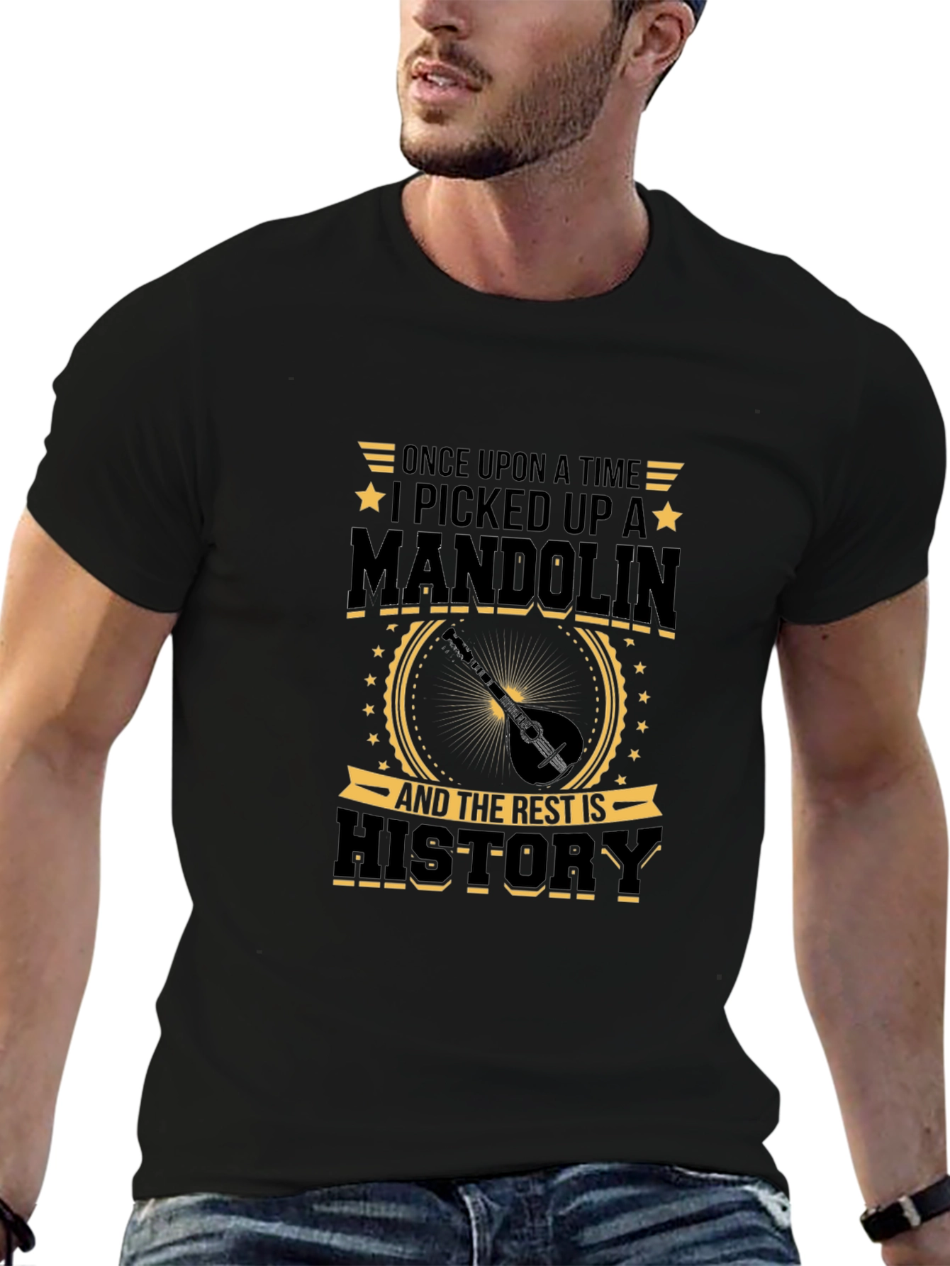 Mandolin Player T-Shirt - Once Upon A Time