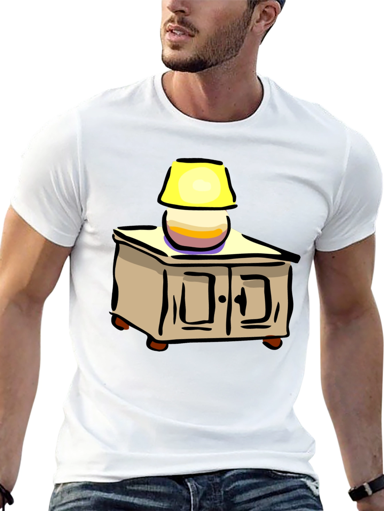 Cartoon Nightstand Lamp T-Shirt