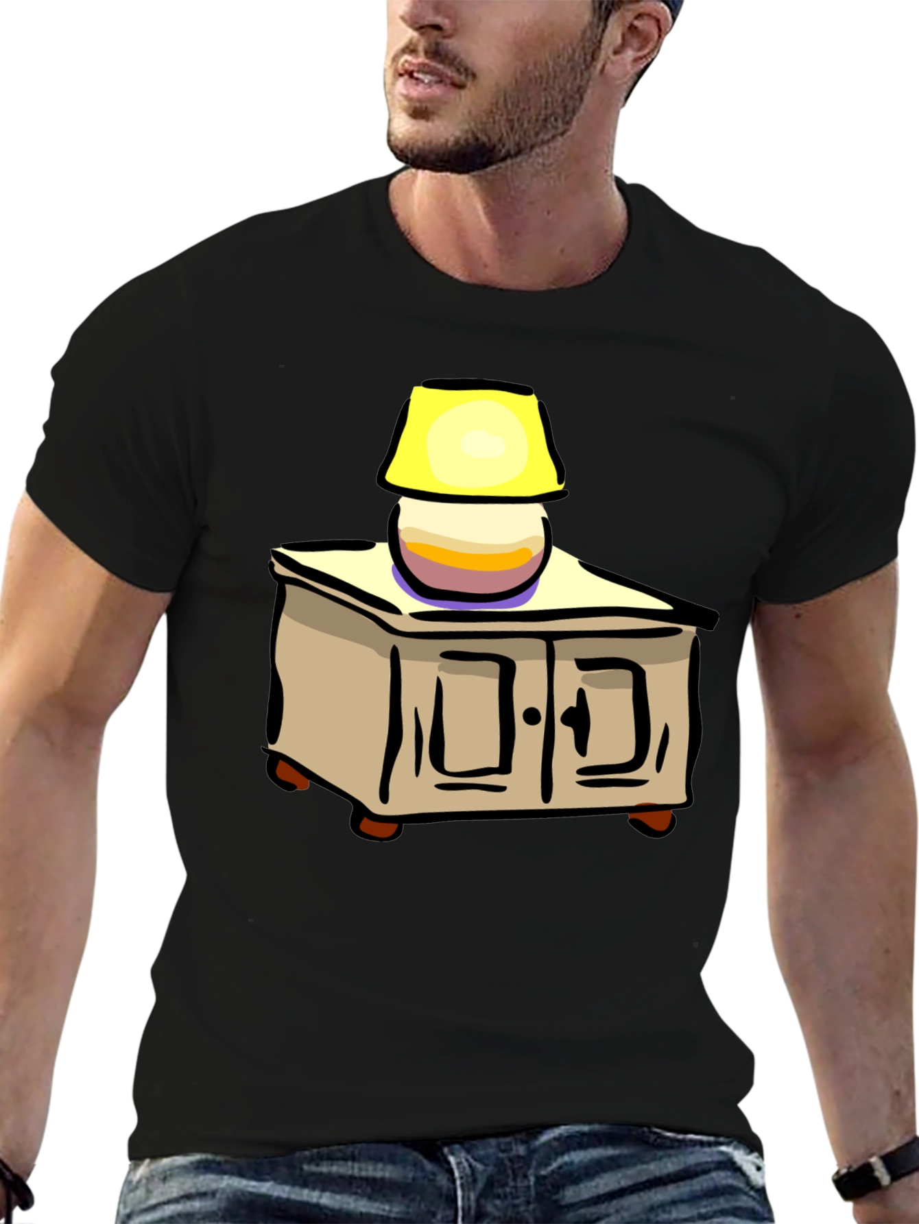 Cartoon Nightstand Lamp T-Shirt