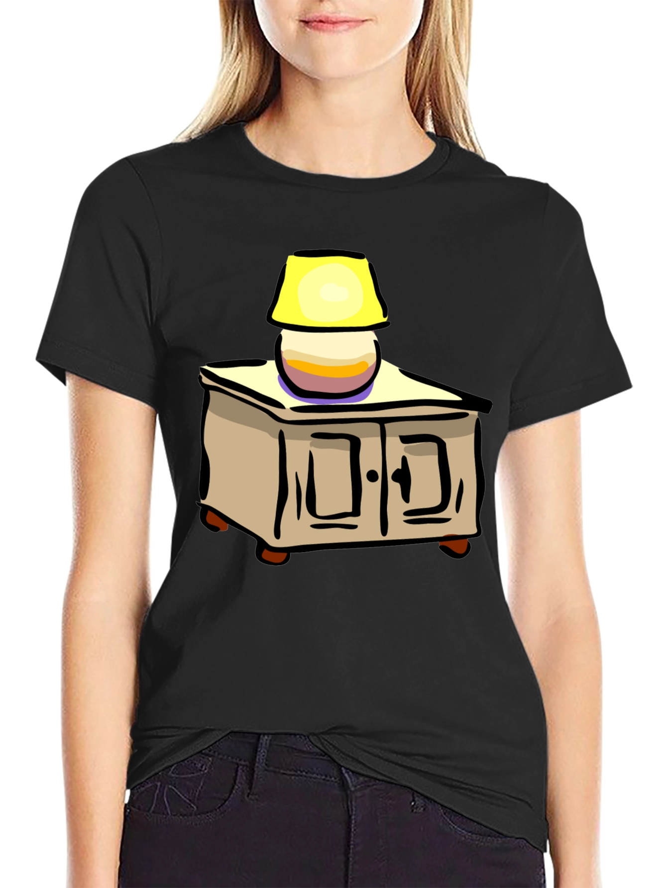 Cartoon Nightstand Lamp T-Shirt