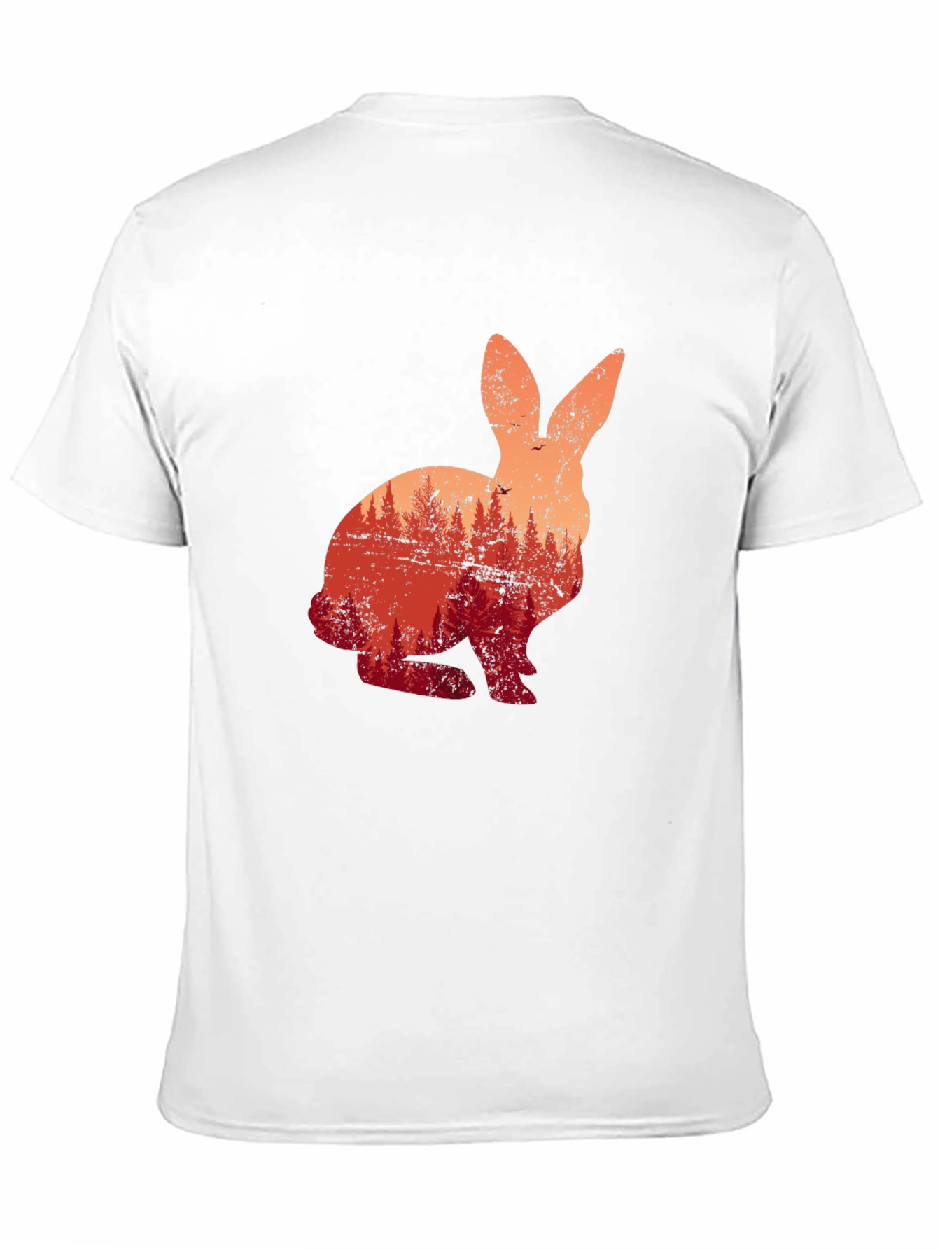 Nature Bunny Black T-Shirt - Unique Graphic Tee