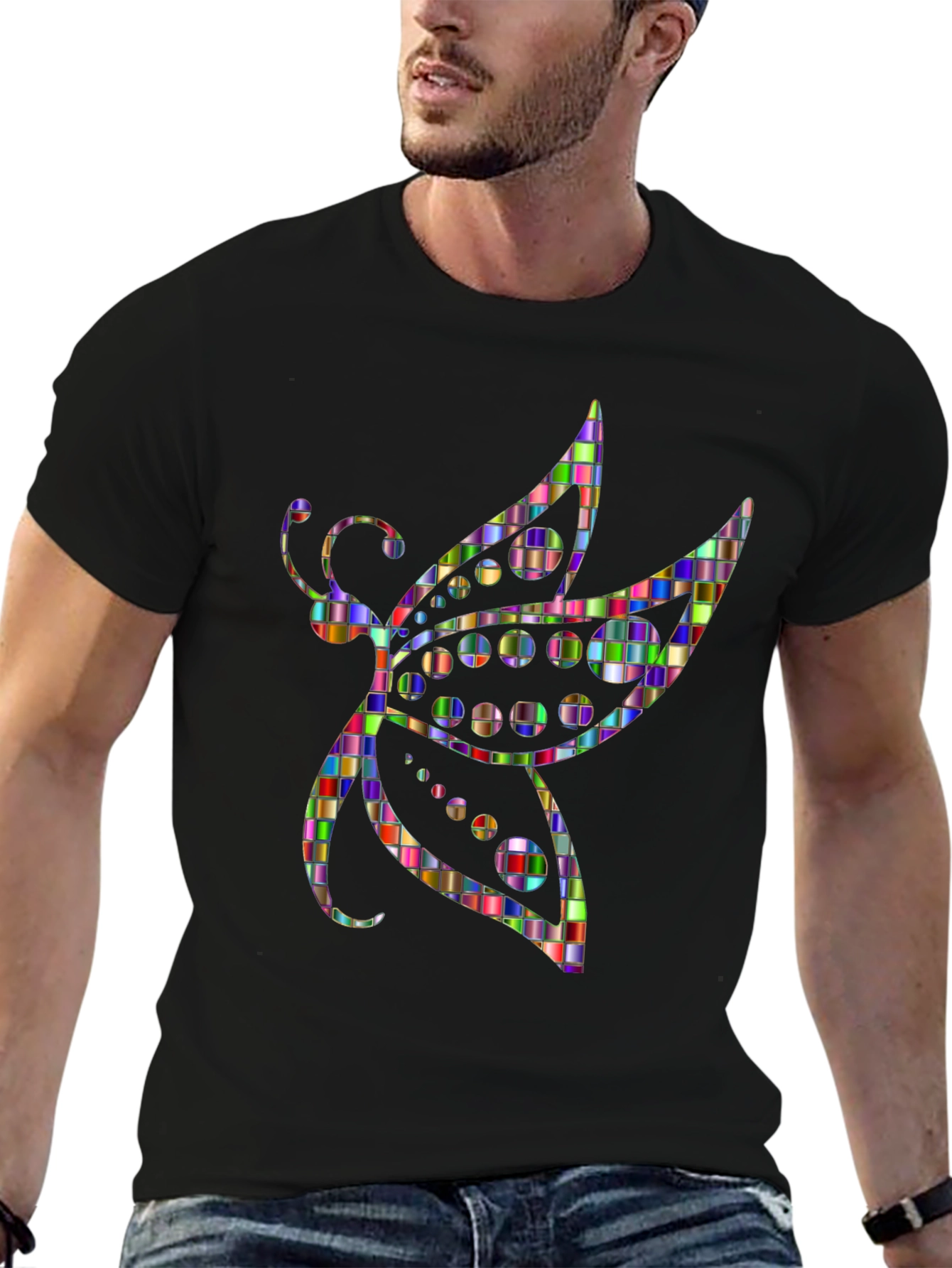 Mosaic Butterfly Graphic Tee
