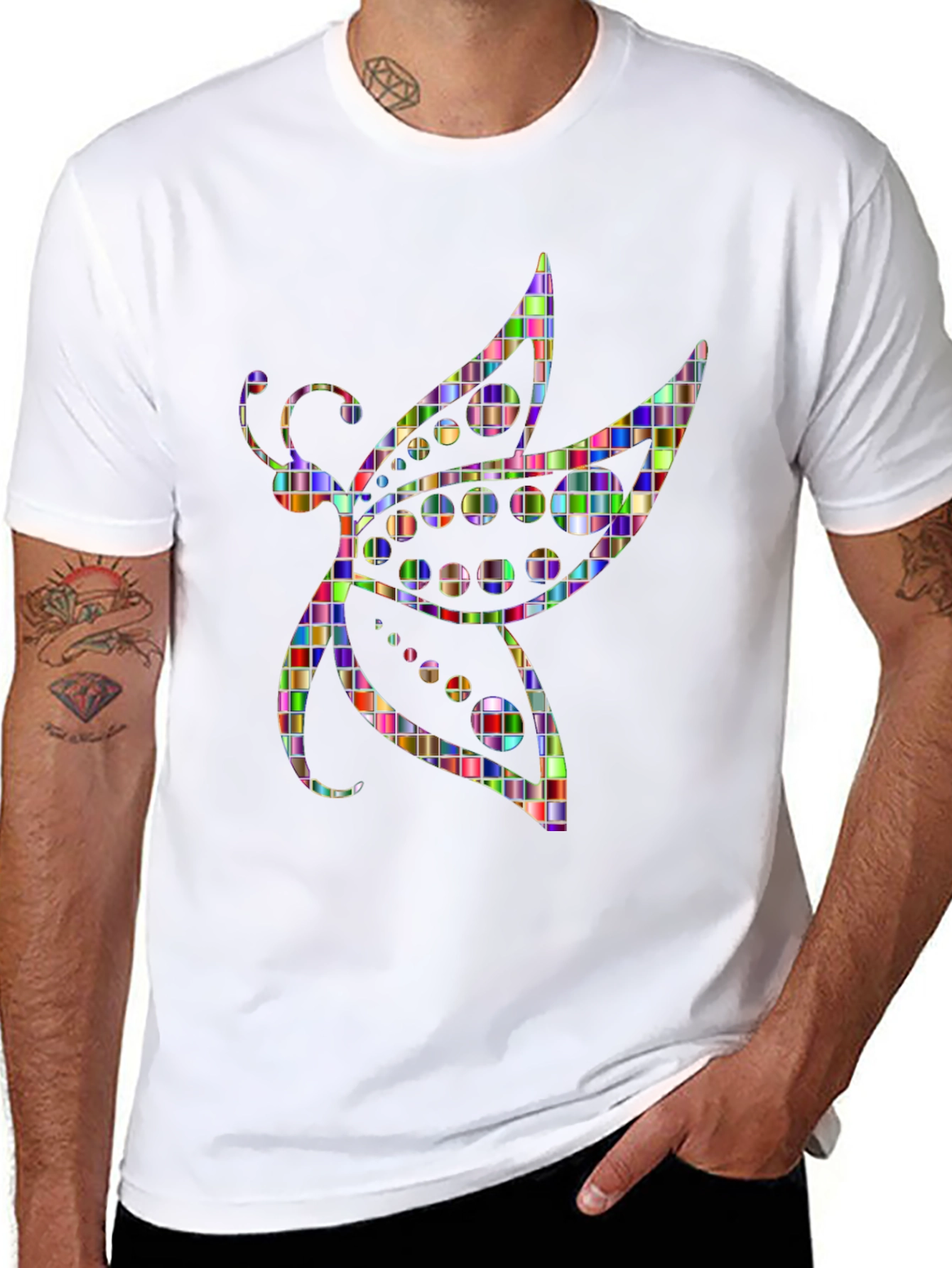 Mosaic Butterfly Graphic Tee