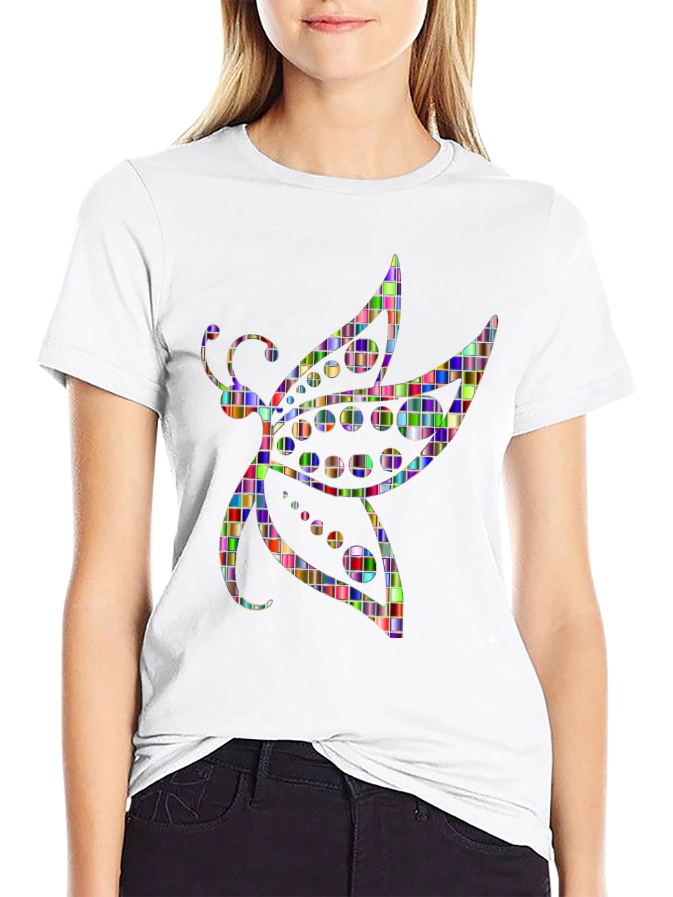 Mosaic Butterfly Graphic Tee