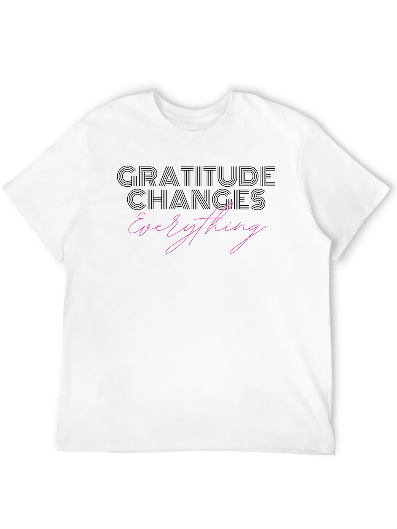 Gratitude Changes Everything Black T-Shirt