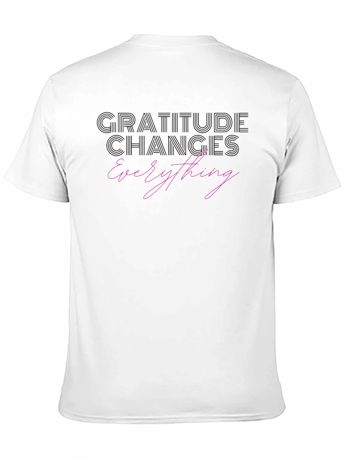 Gratitude Changes Everything Black T-Shirt