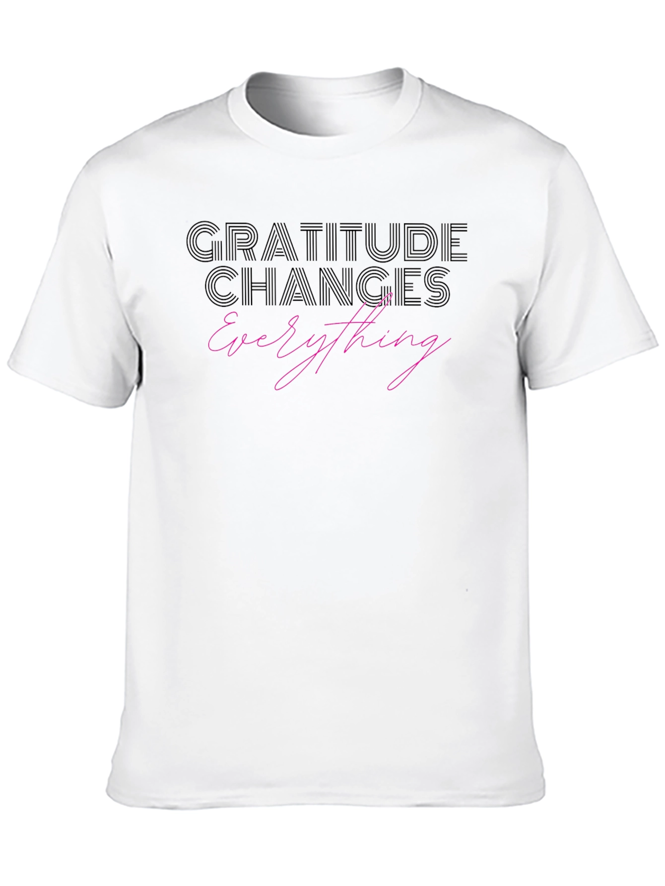 Gratitude Changes Everything Black T-Shirt