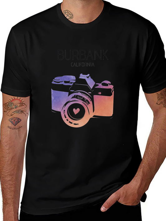Burbank California Camera Graphic T-Shirt