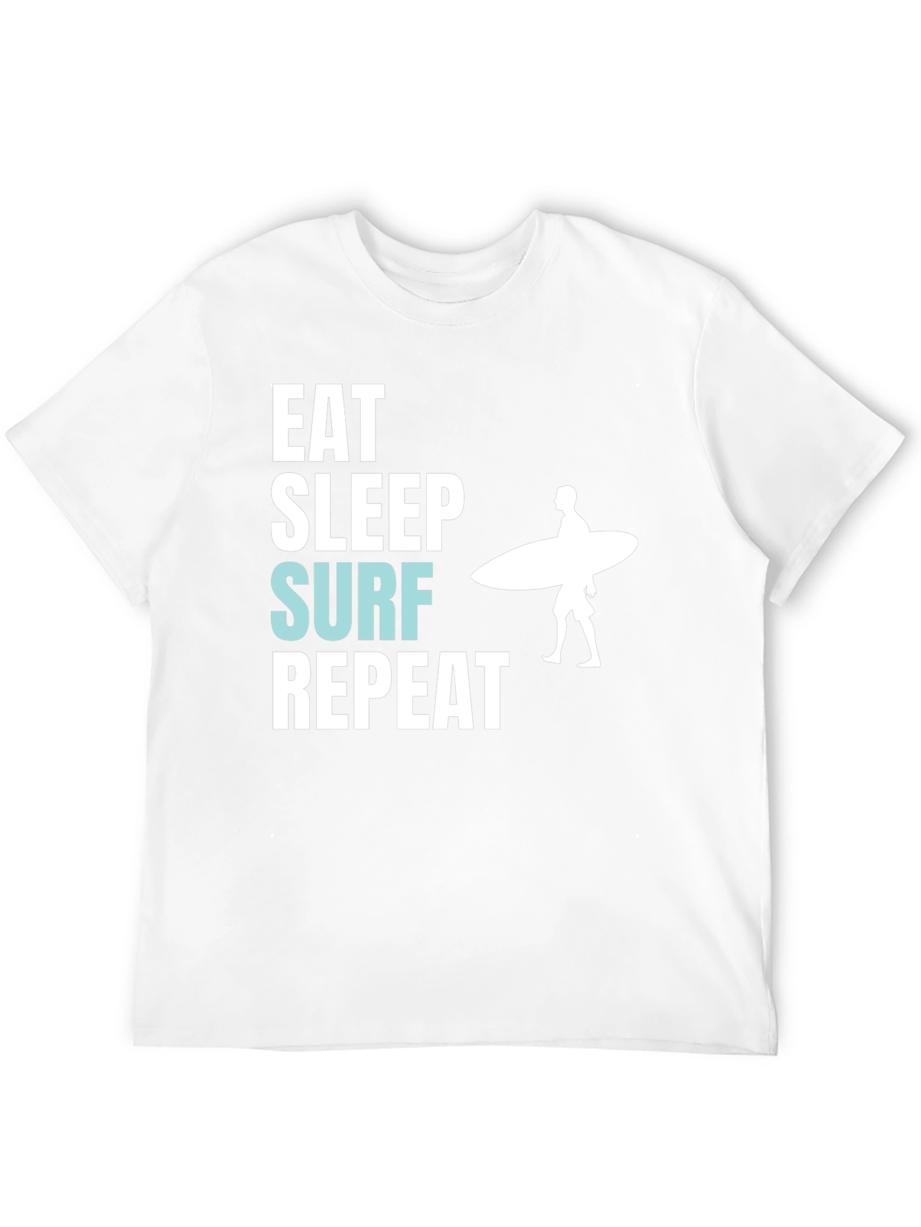 Eat Sleep Surf Repeat T-Shirt - Surfer Graphic Tee