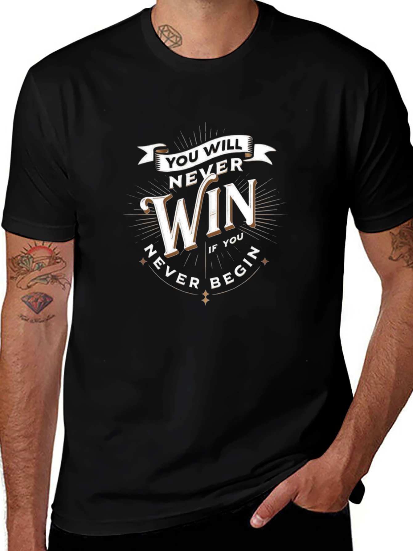 Motivational Never Win T-Shirt