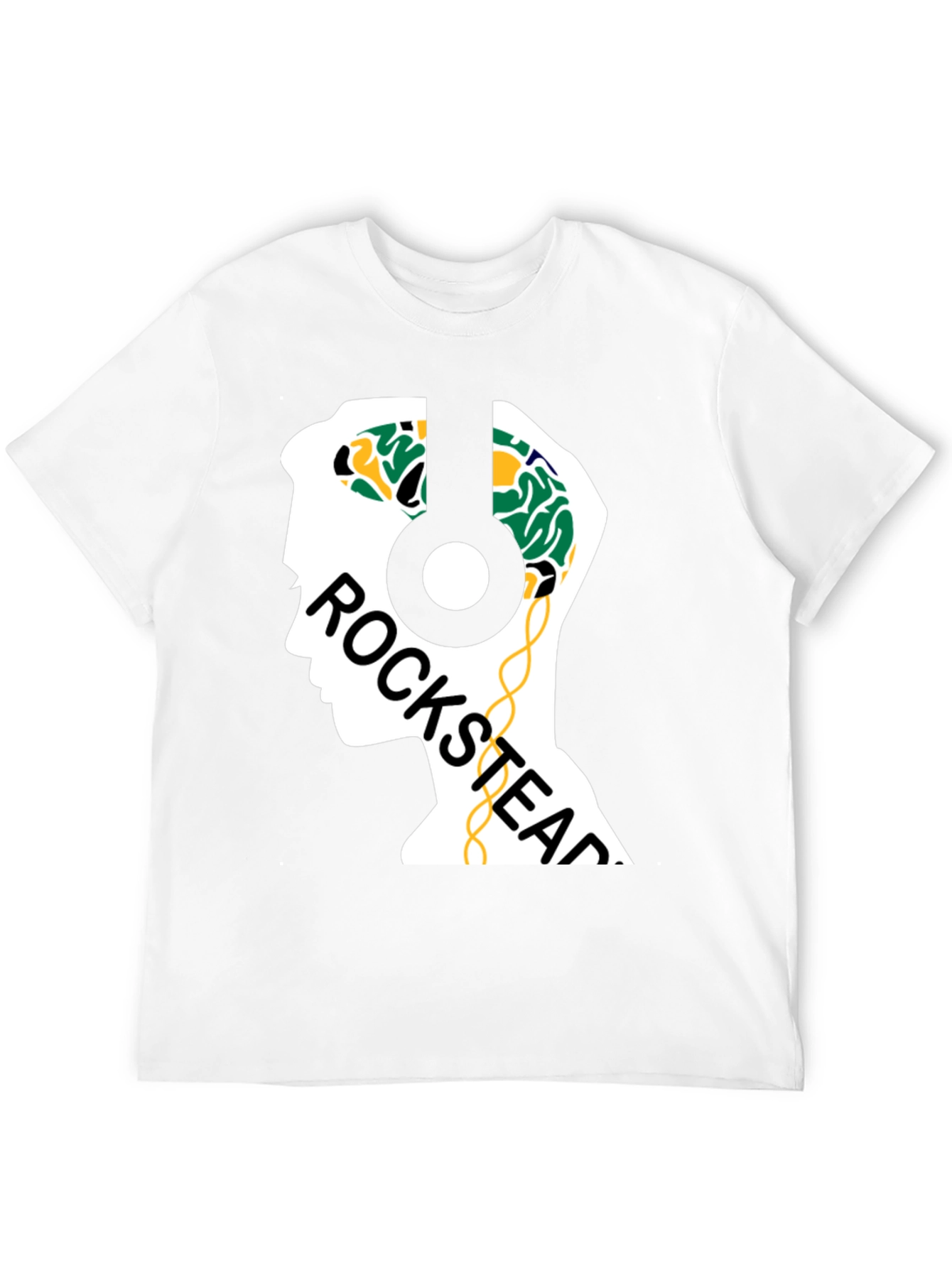 Rockstead T-Shirt - Brain Headphones Design