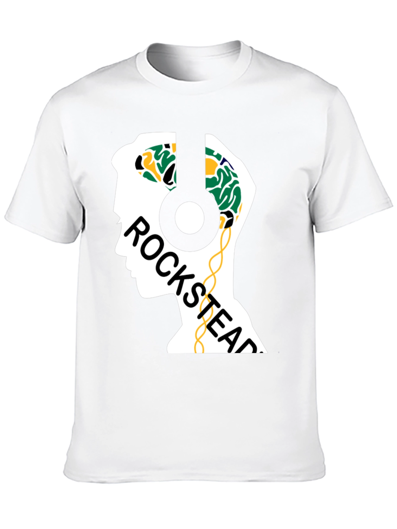 Rockstead T-Shirt - Brain Headphones Design