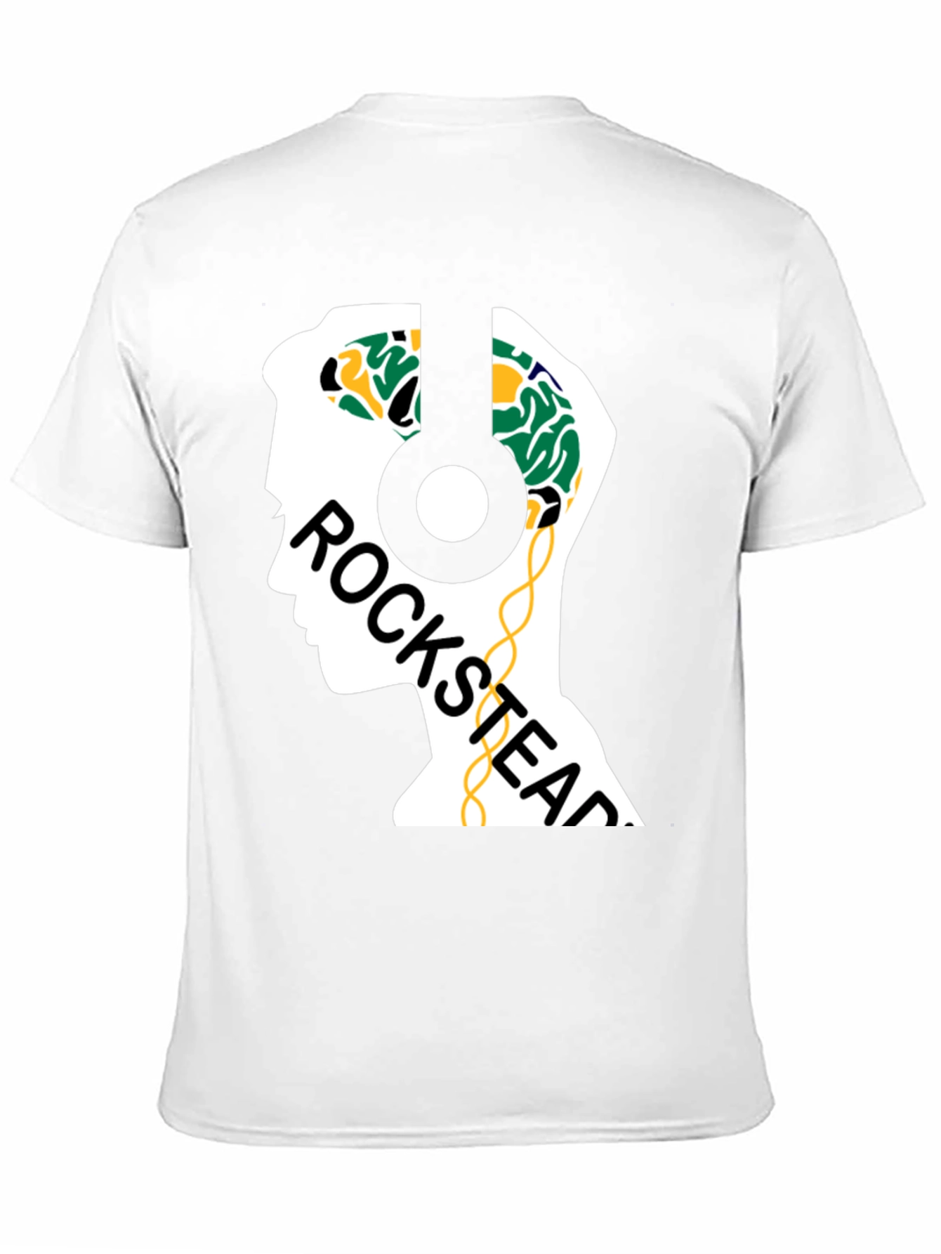 Rockstead T-Shirt - Brain Headphones Design