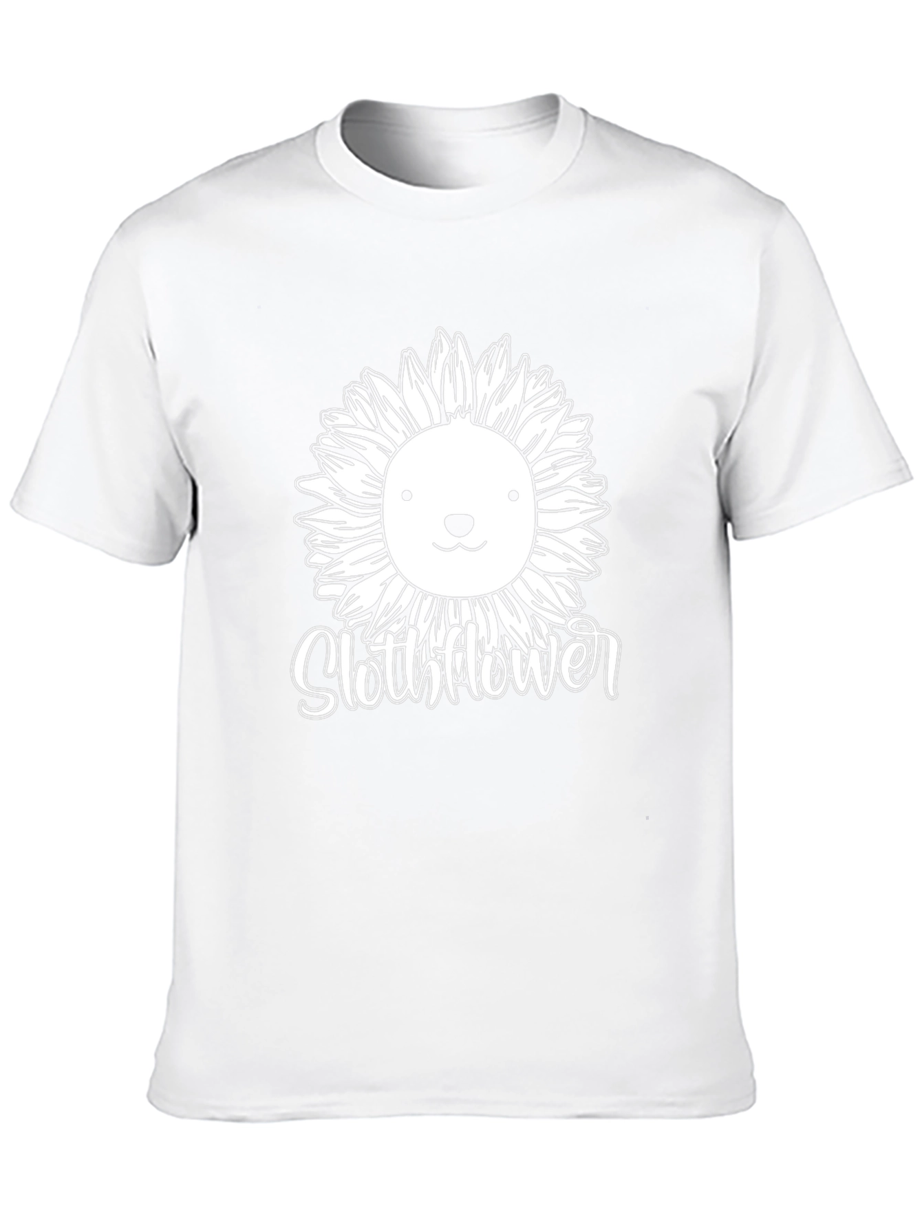 Slothflower Graphic T-Shirt - Black