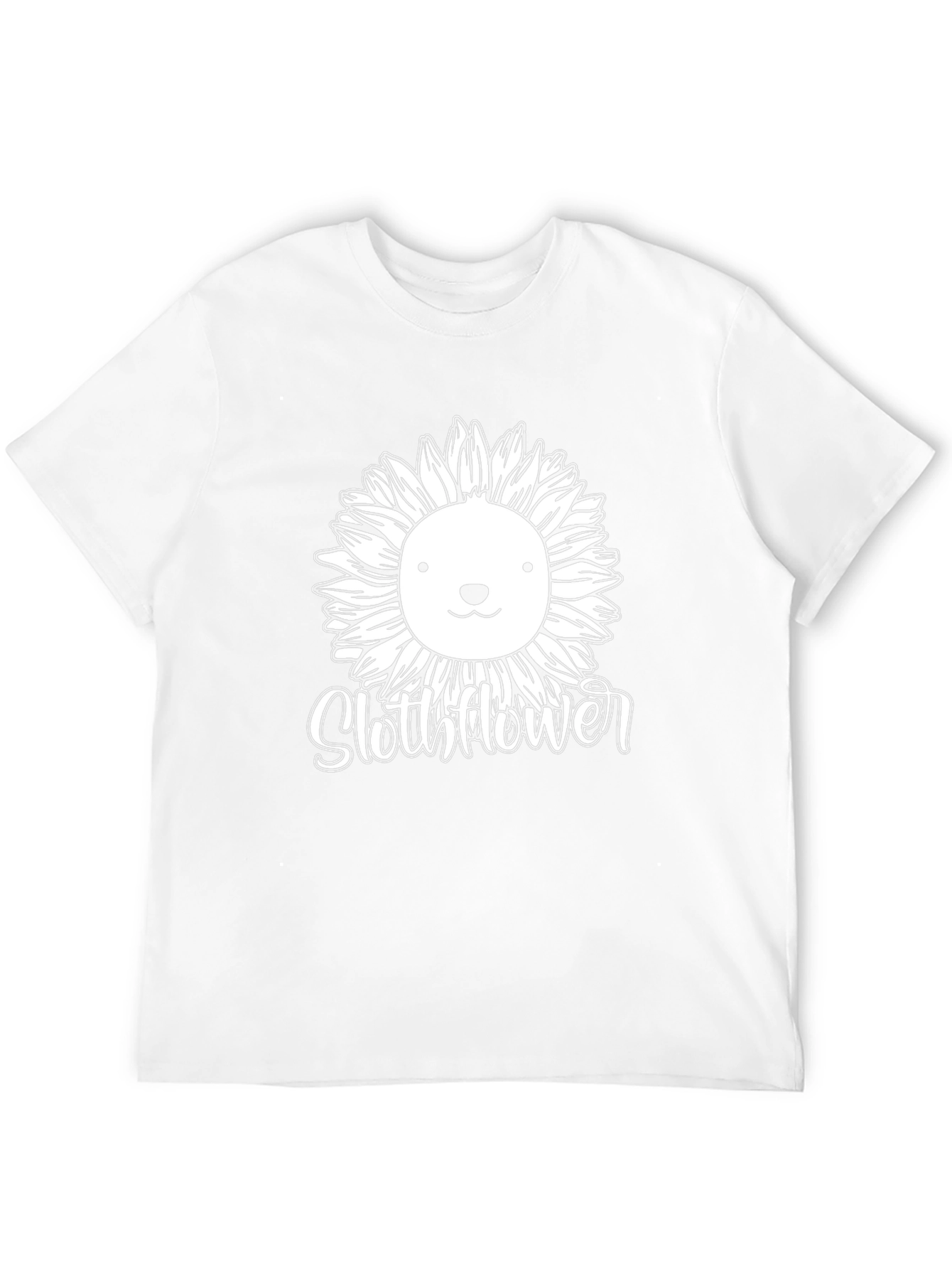 Slothflower Graphic T-Shirt - Black