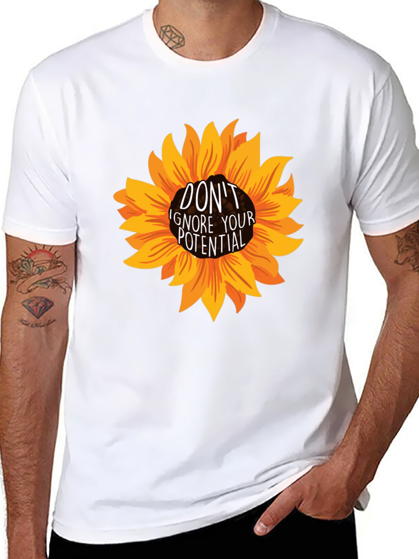 Sunflower Dont Ignore Your Potential Graphic Tee