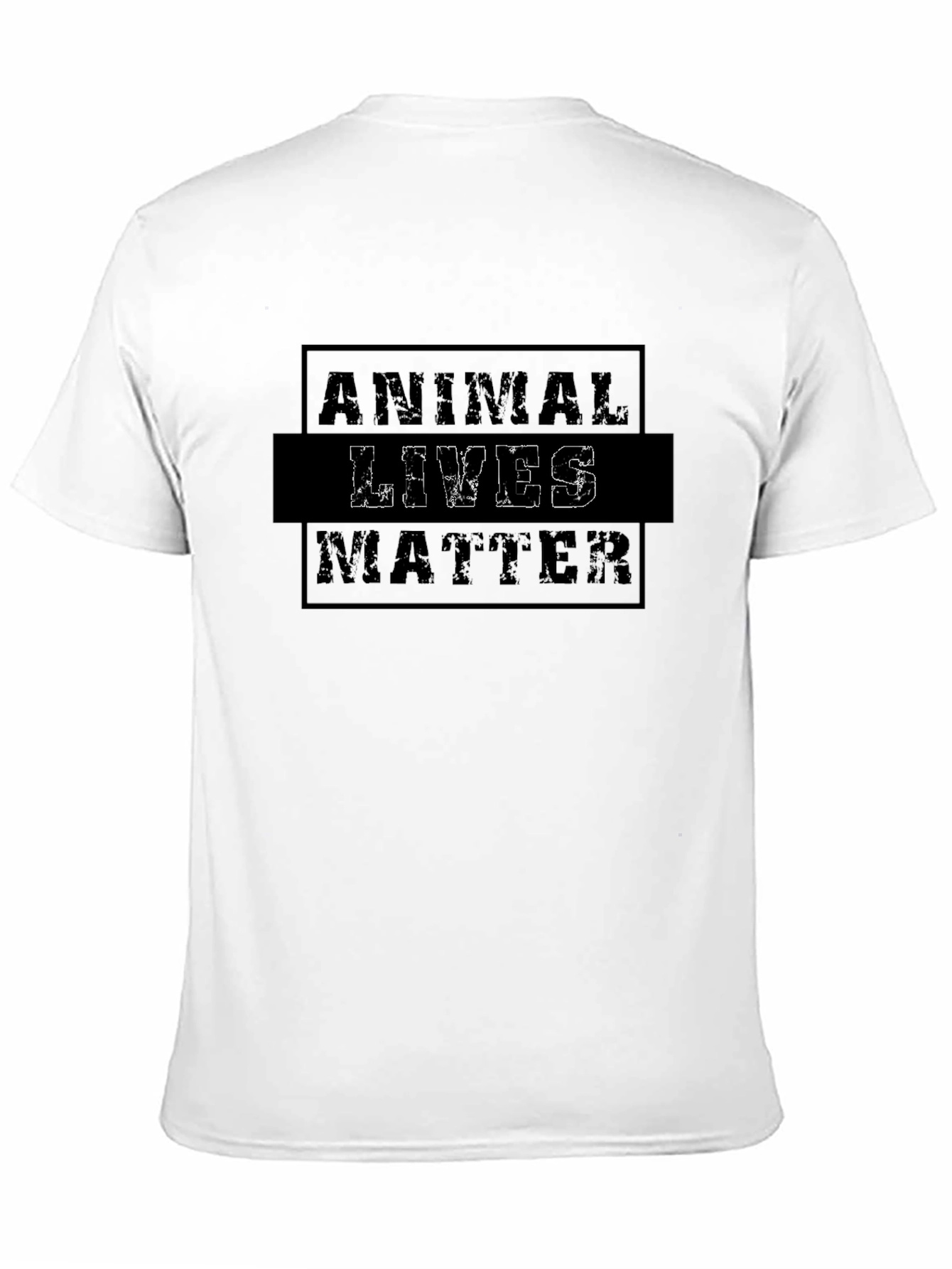 Animal Lives Matter Graphic Tee - Black Cotton T-Shirt