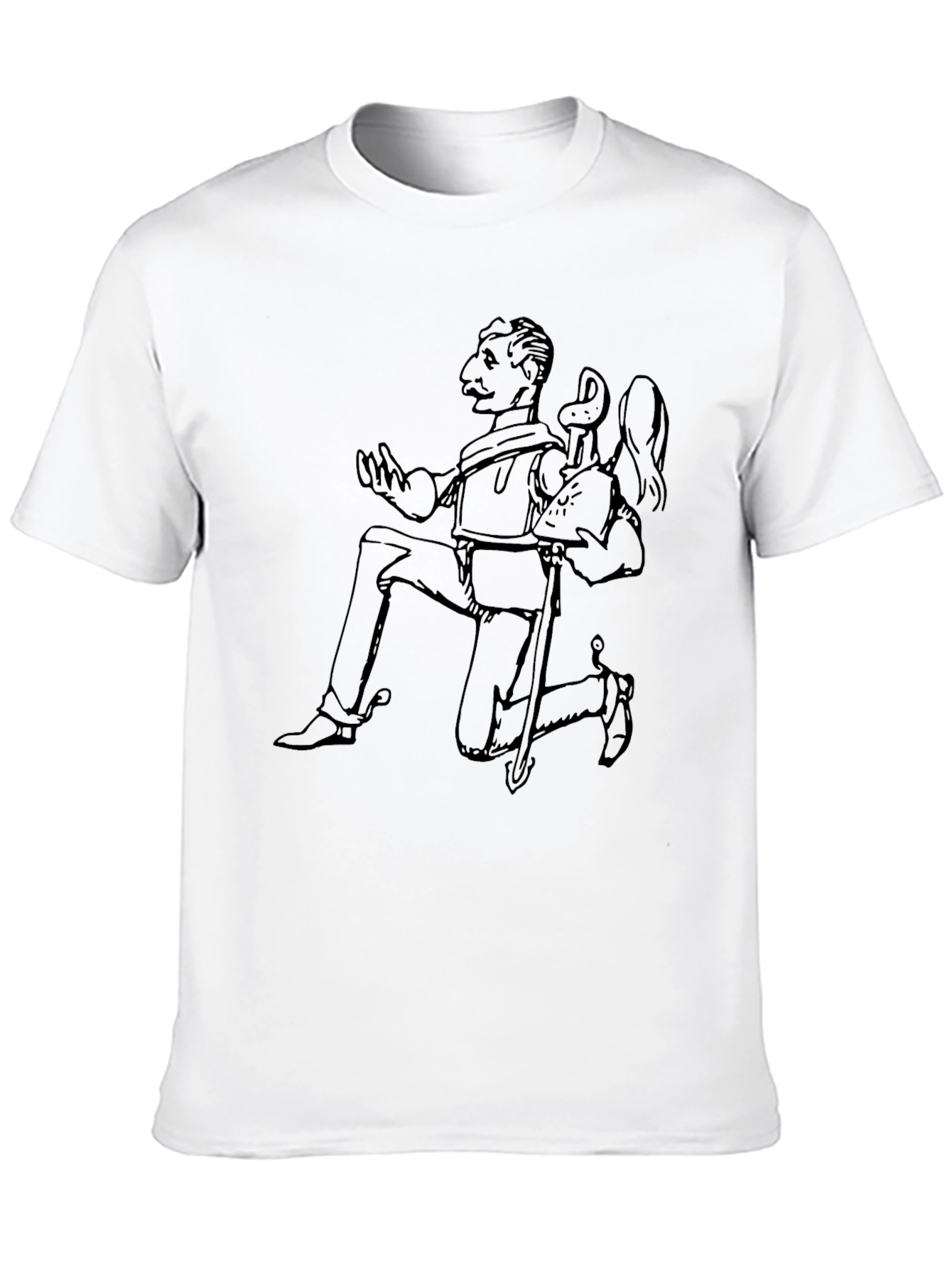 Quixotic Black Graphic Tee