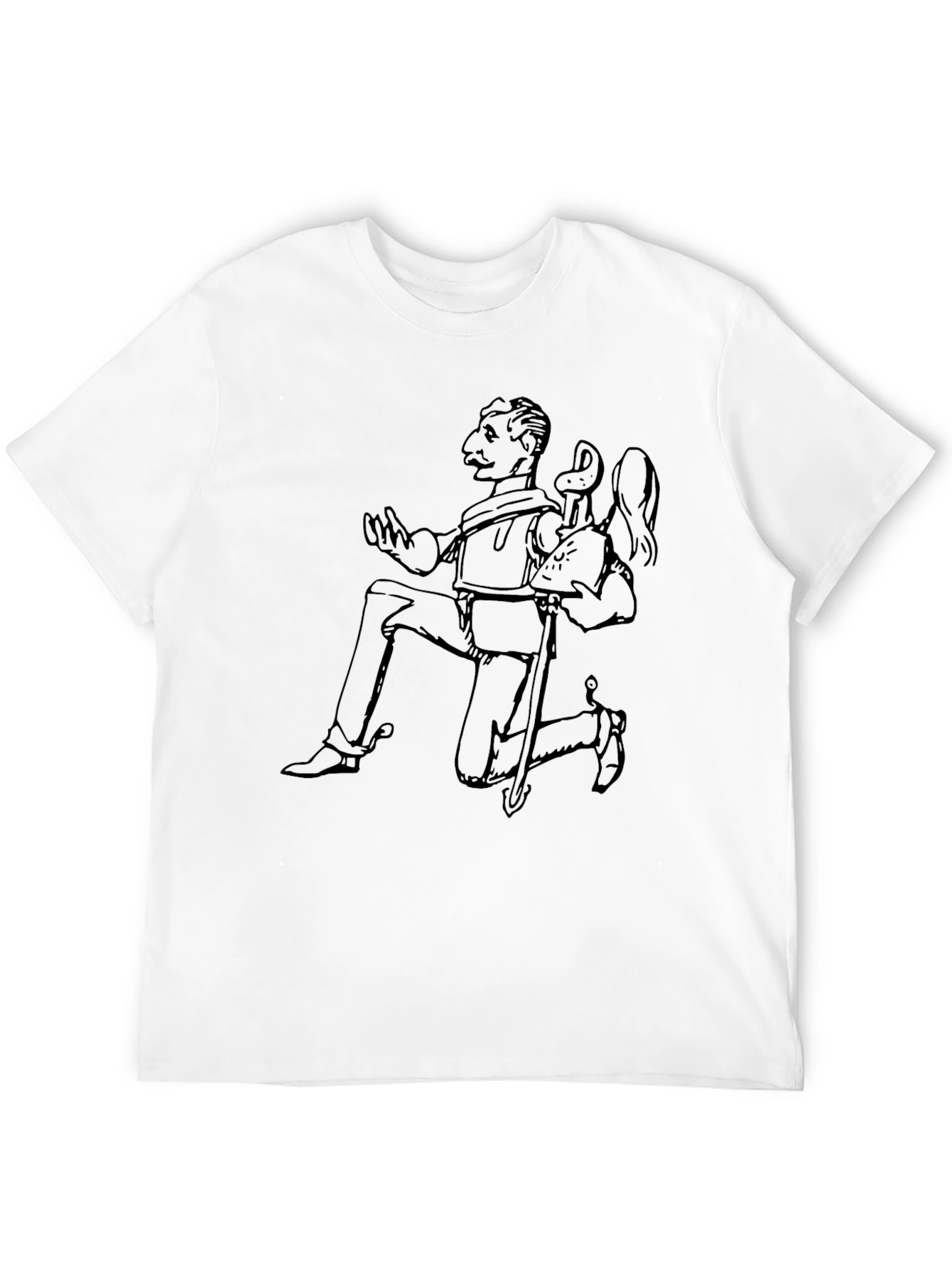 Quixotic Black Graphic Tee
