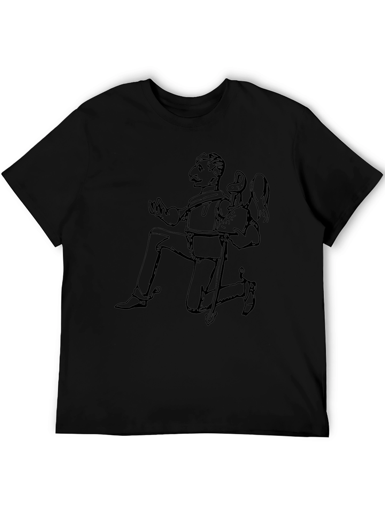 Quixotic Black Graphic Tee