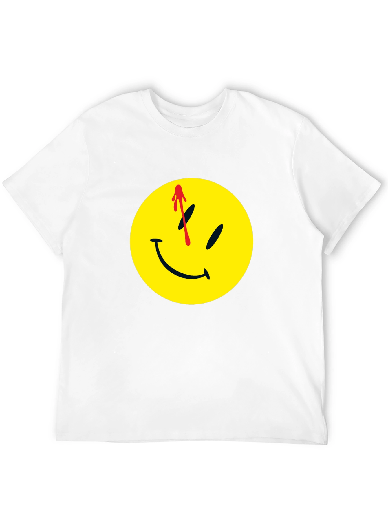 Watchmen Smiley Face Black T-Shirt