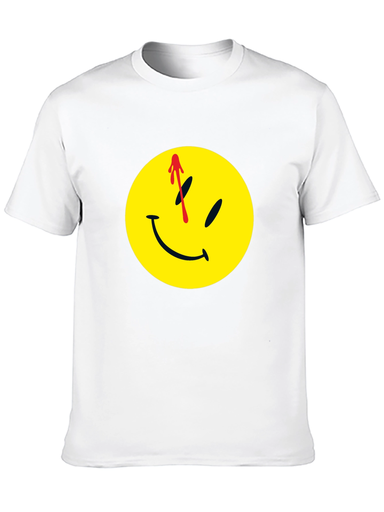 Watchmen Smiley Face Black T-Shirt