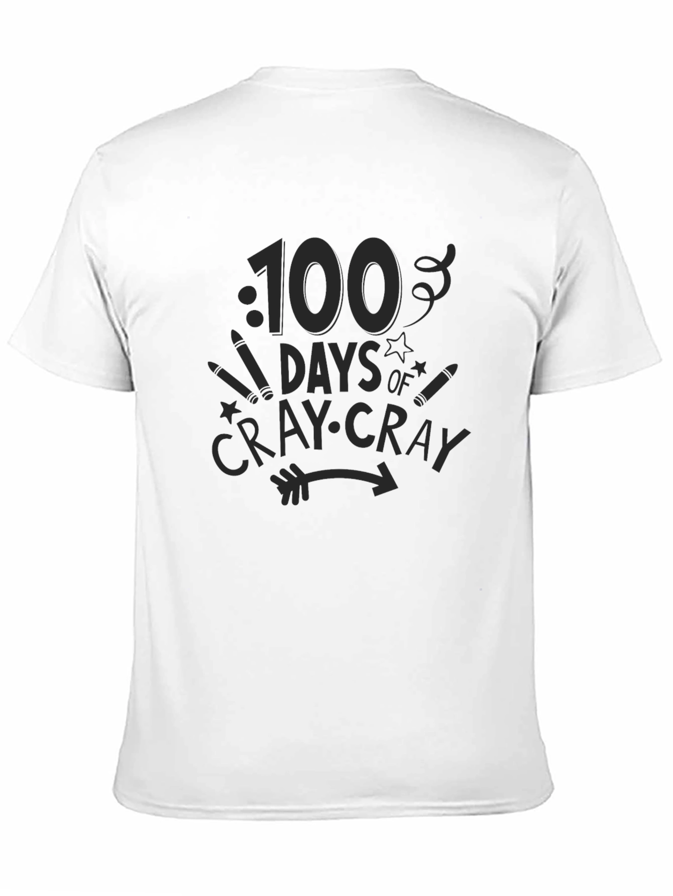 100 Days of Cray-Cray Black Graphic Tee