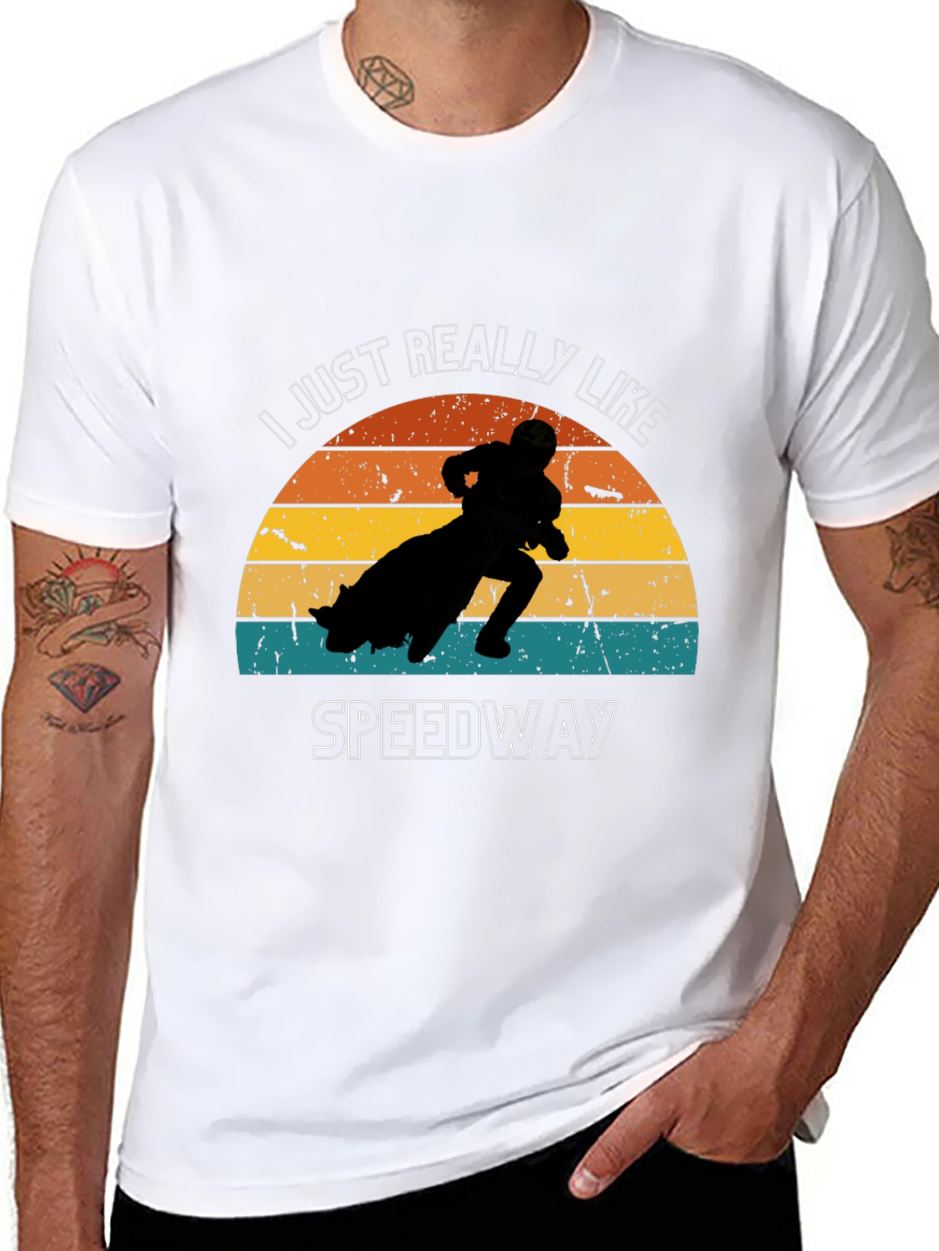 I Just Really Like Speedway Black T-Shirt