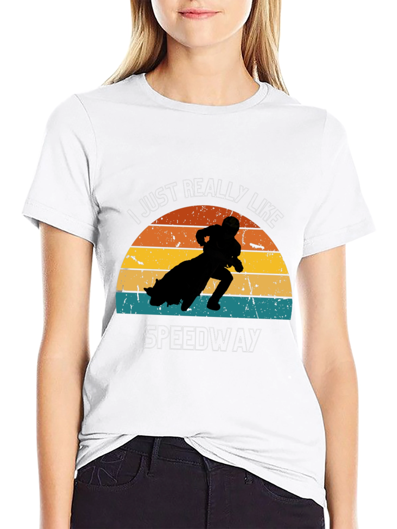 I Just Really Like Speedway Black T-Shirt