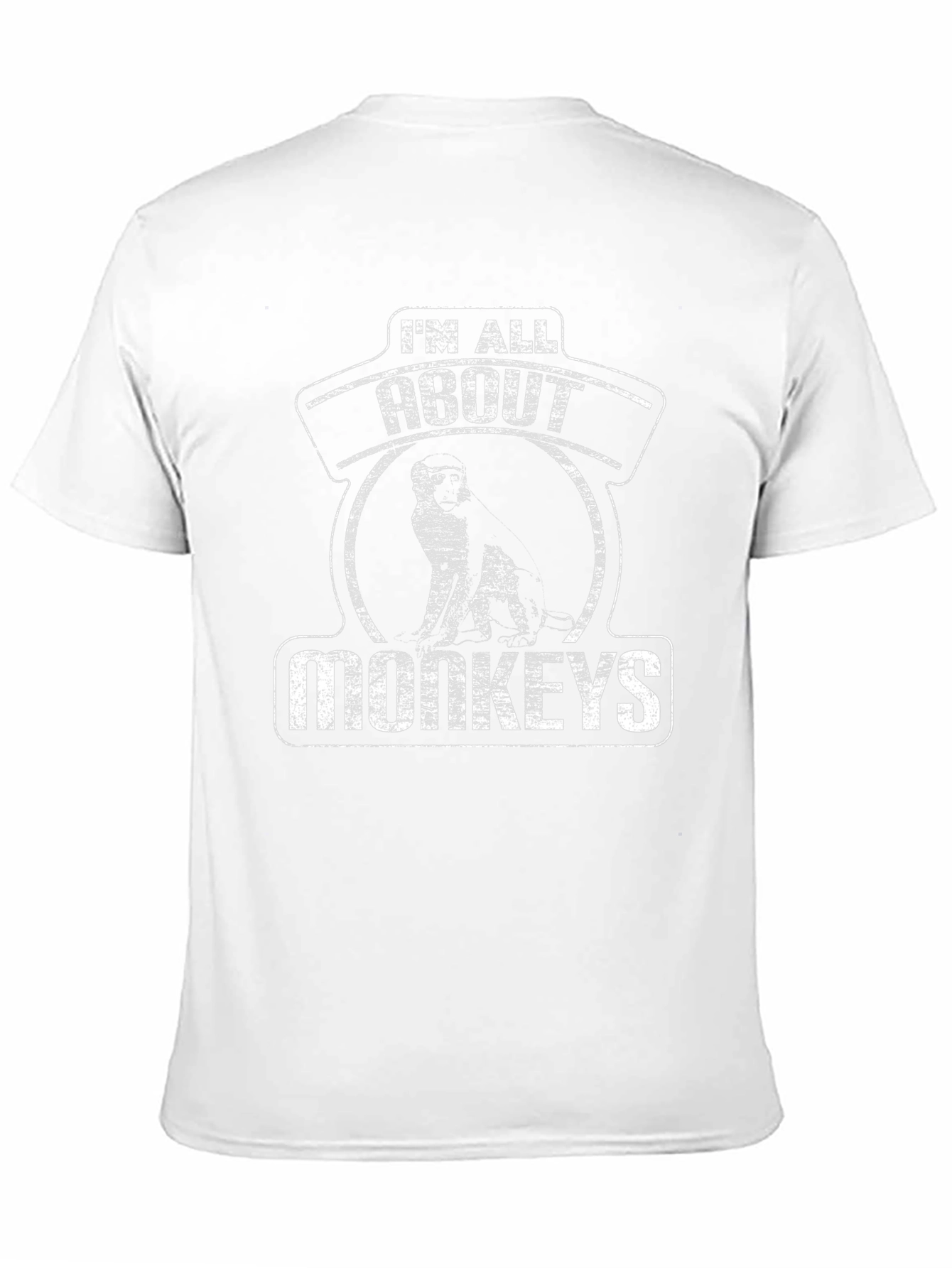 Im All About Monkeys Graphic Tee - Black