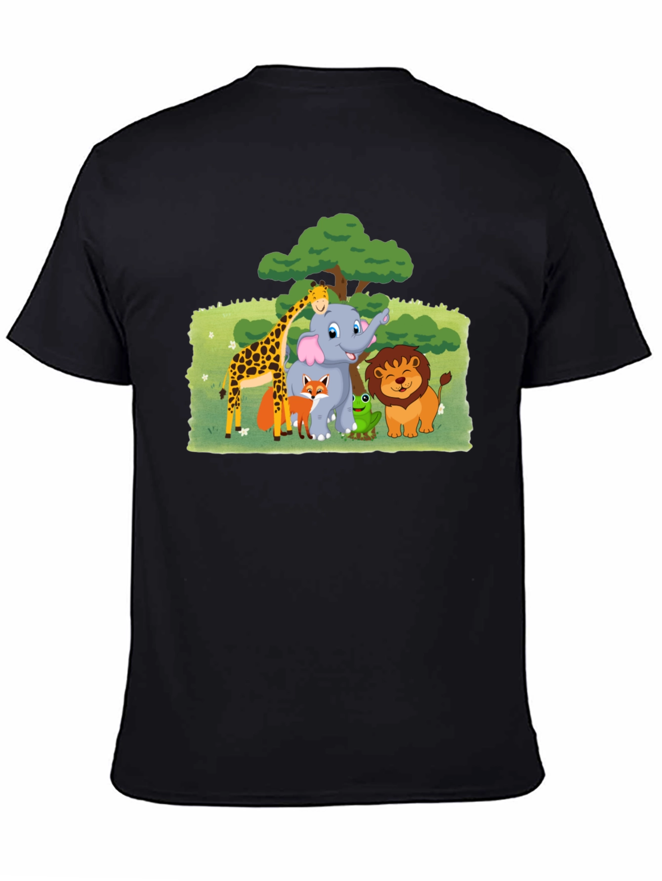 Fun Animal Cartoon Graphic T-Shirt