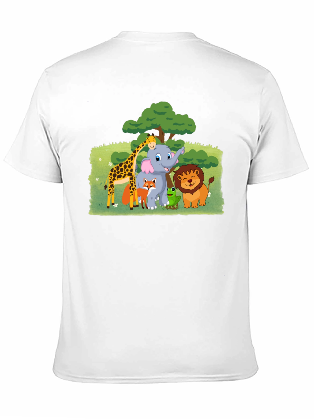 Fun Animal Cartoon Graphic T-Shirt