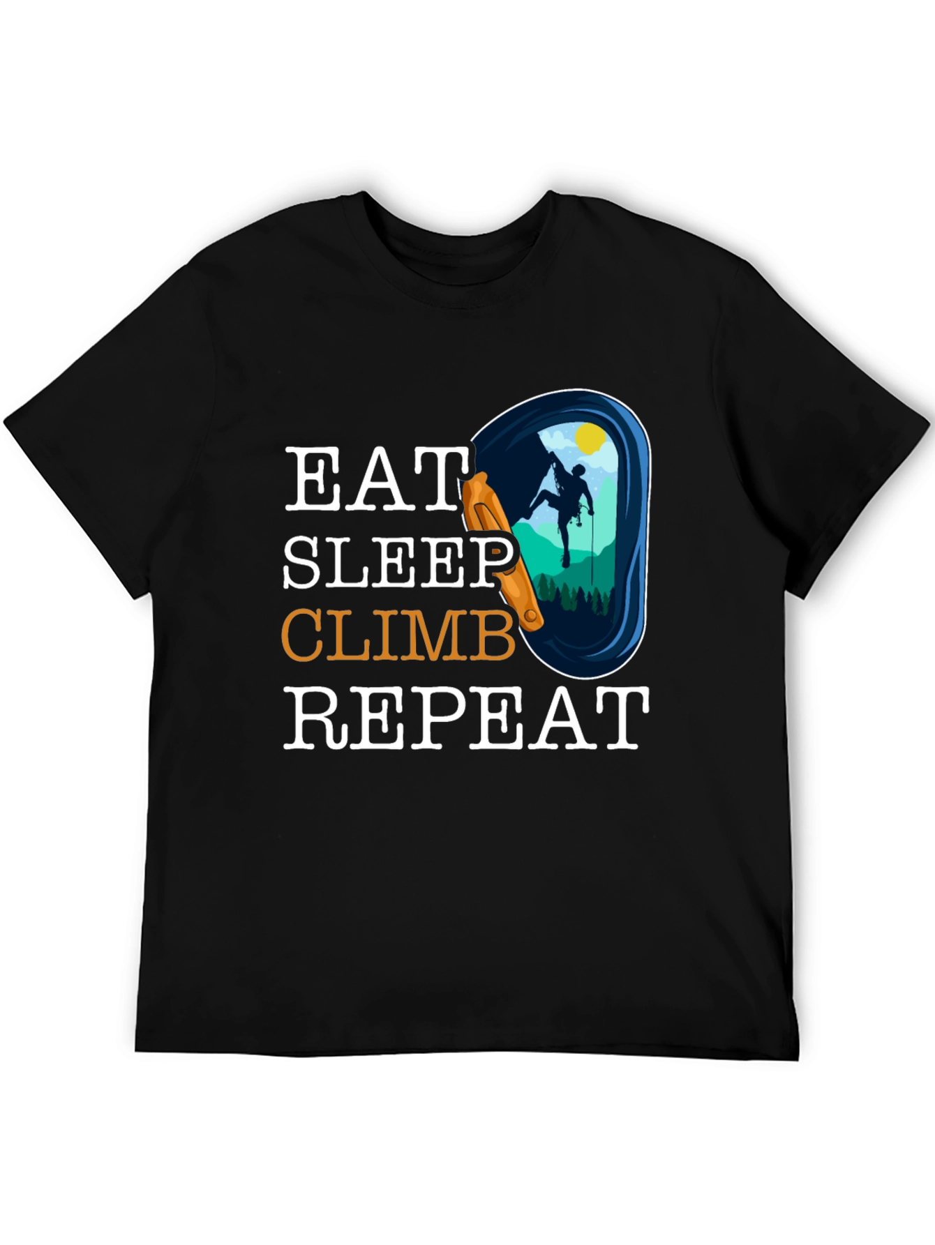 Eat Sleep Climb Repeat T-Shirt Climbing Graphic Tee
