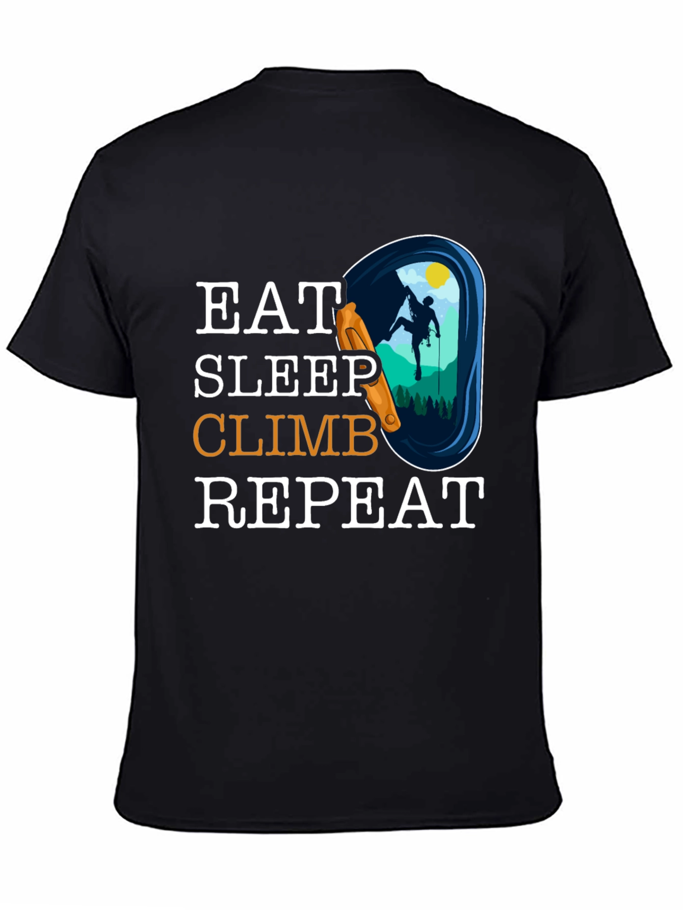 Eat Sleep Climb Repeat T-Shirt Climbing Graphic Tee