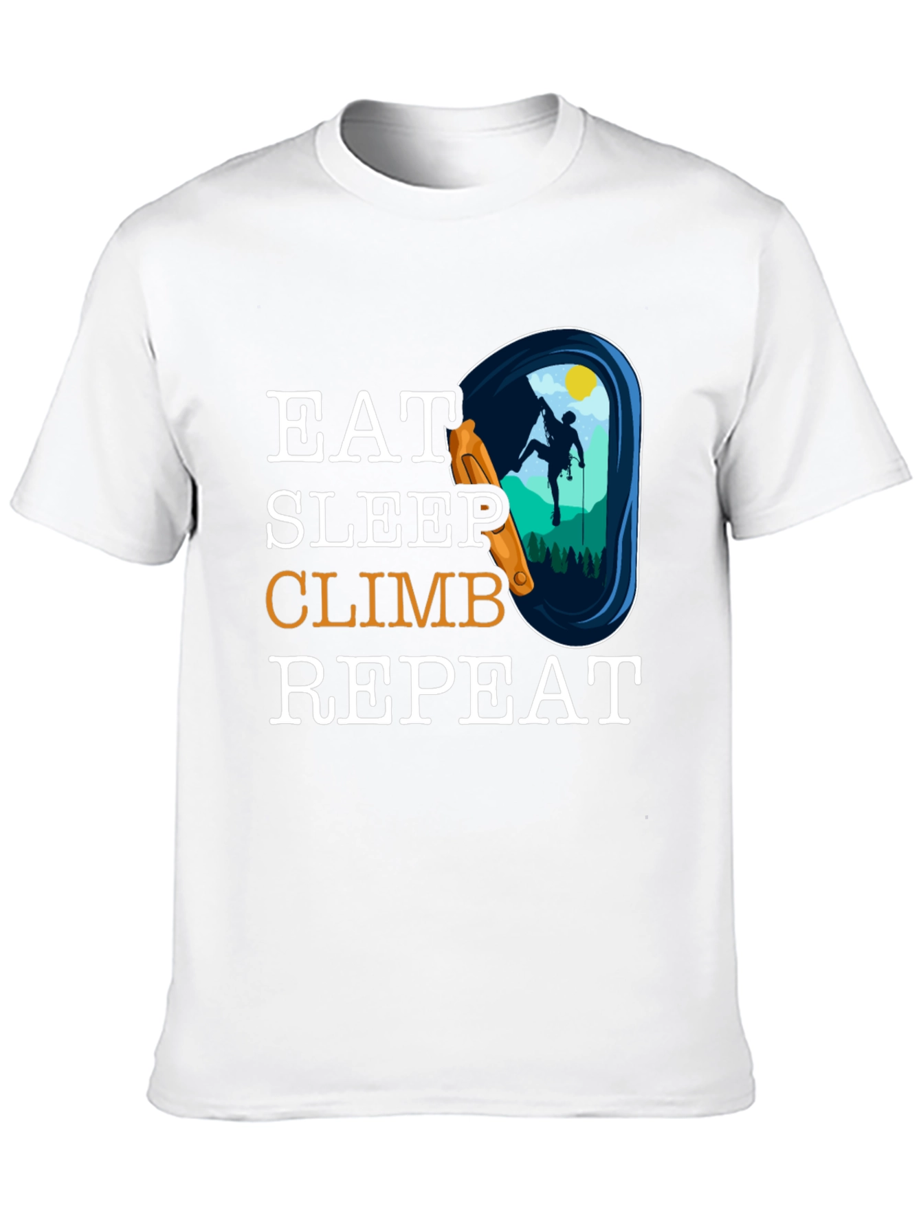 Eat Sleep Climb Repeat T-Shirt Climbing Graphic Tee